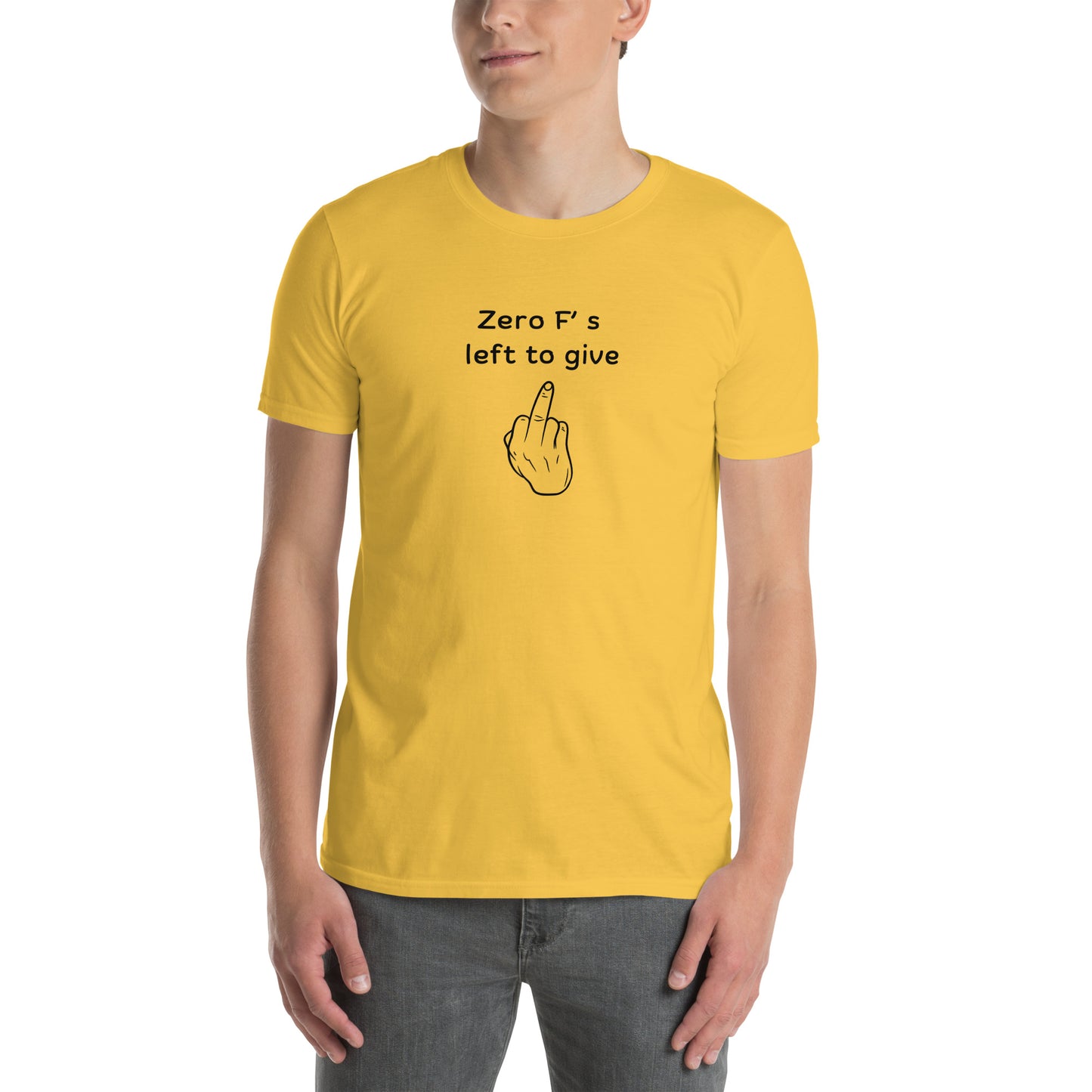 When You Just Don't Care Anymore Tee Zero F's Left to Give Unisex Tee by EraofInk