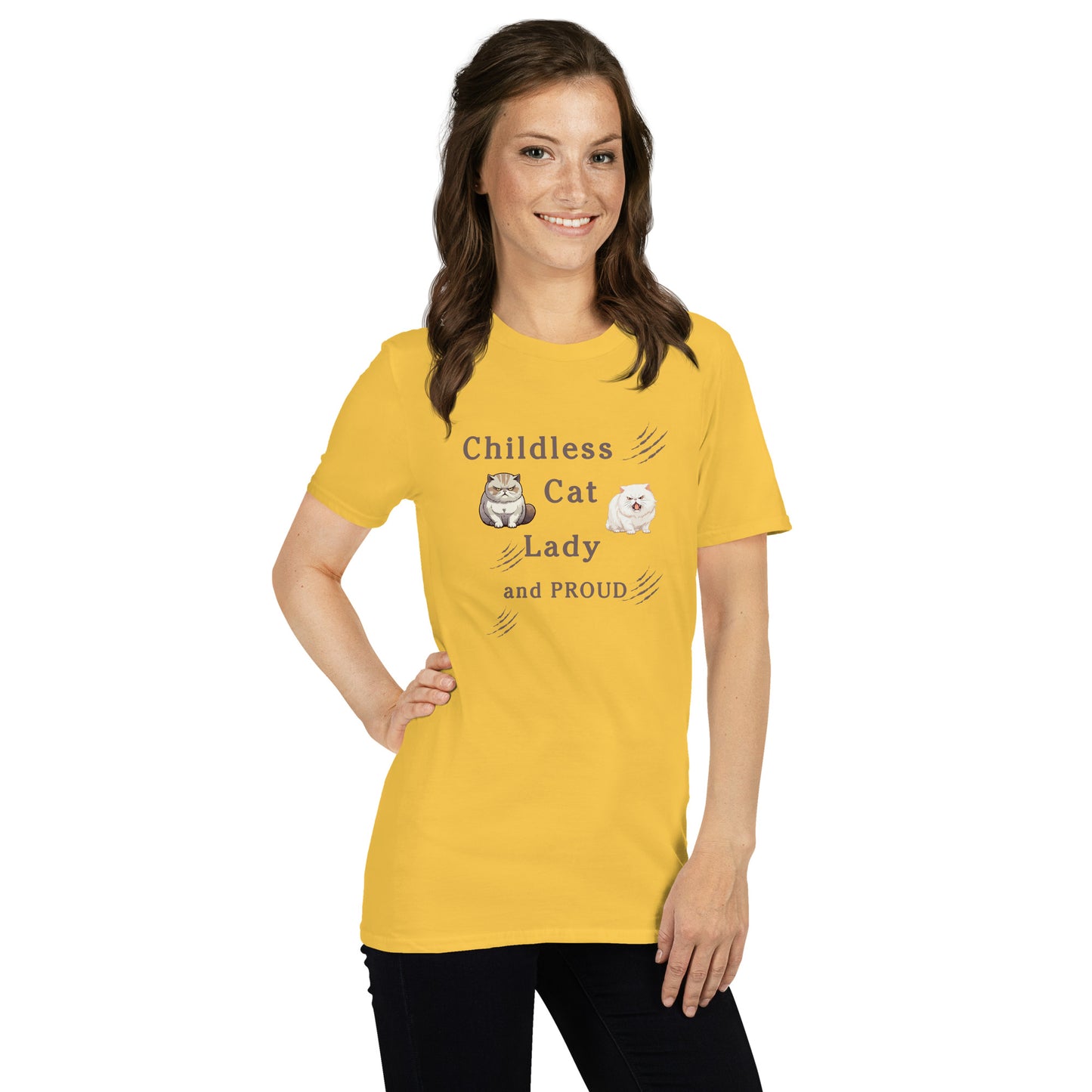 Childless Cat Lady & Proud Unisex Tee by EraofInk