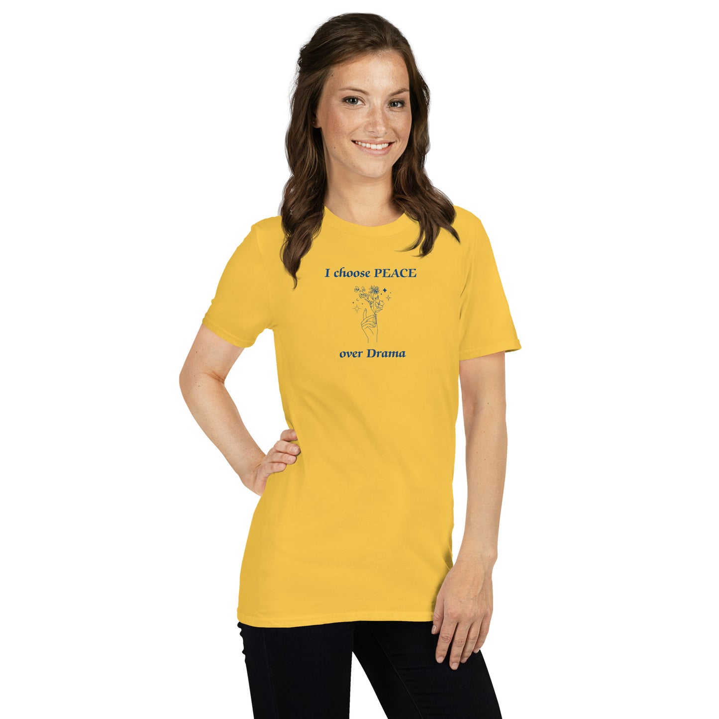 I Choose Peace Over Drama Unisex Tee by EraofInk