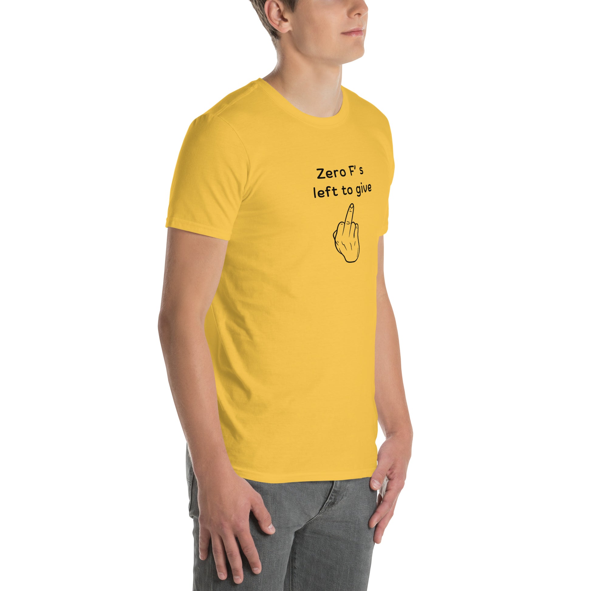 When You Just Don't Care Anymore Tee Zero F's Left to Give Unisex Tee by EraofInk