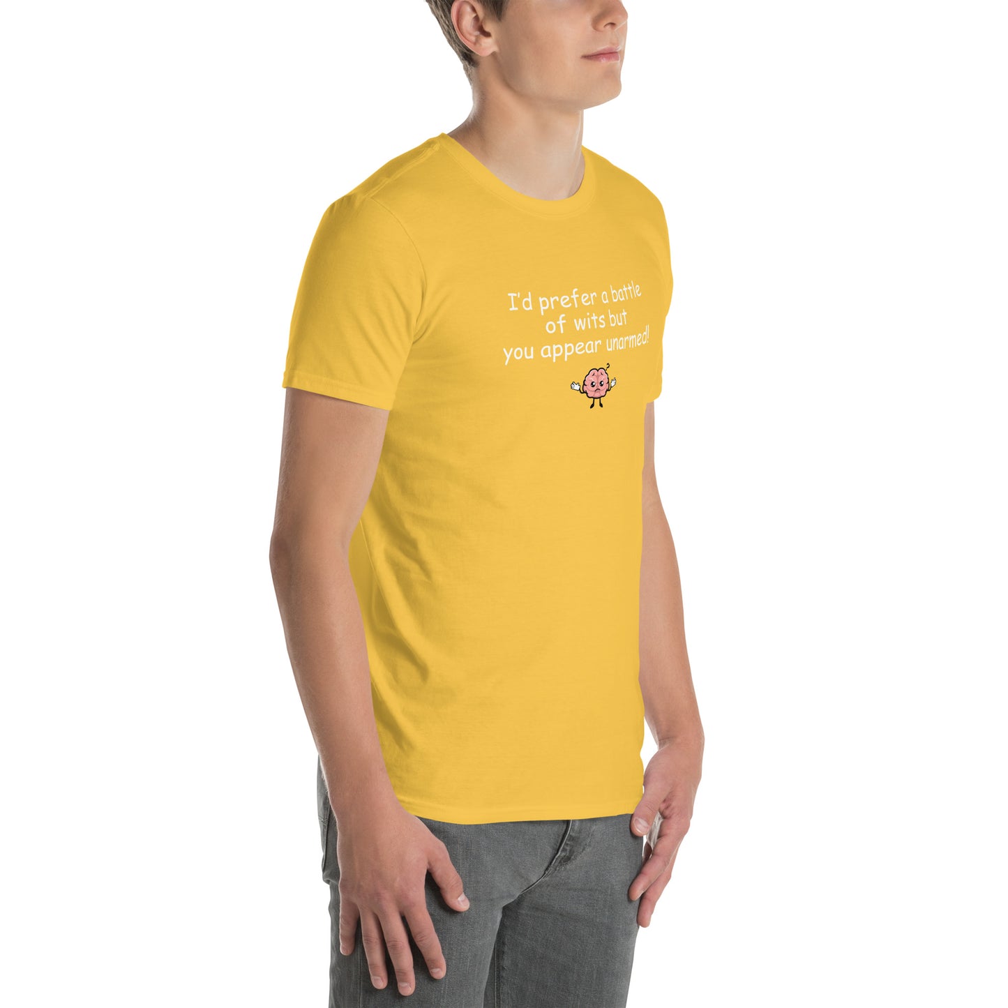 Insult Tee I'd Prefer a Battle of Wits but You Appear Unarmed Unisex Tee by EraolfInk