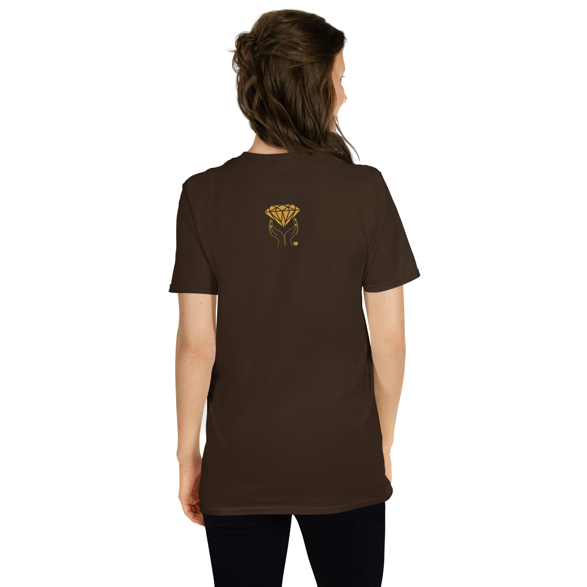 MUST SEE Shimmer with Design on Back Trendy Design Unisex Tee by EraofInk