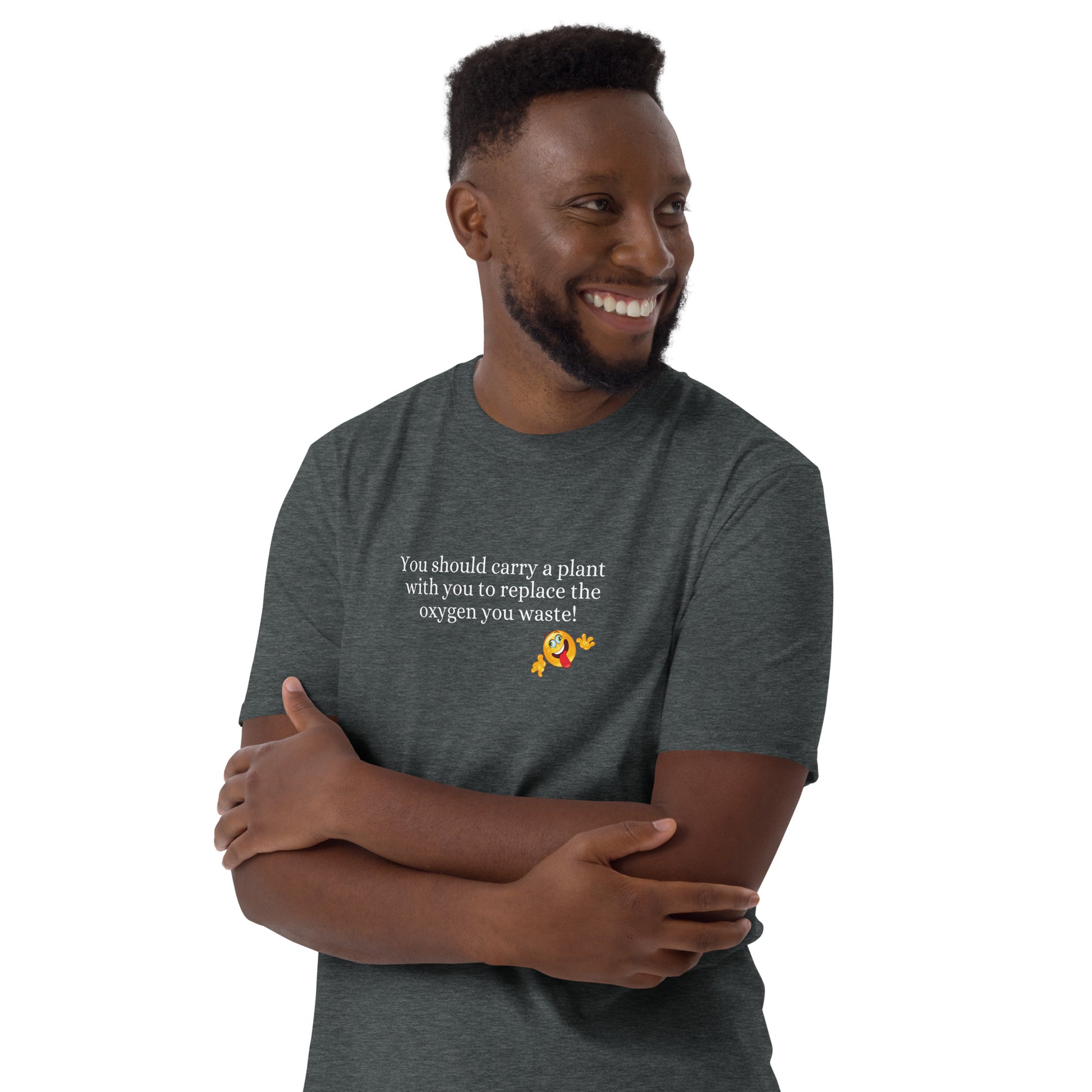 Silly Insult Tee Carry a Plant With You to Replace the Oxygen You Waste Unisex Tee by EraofInk