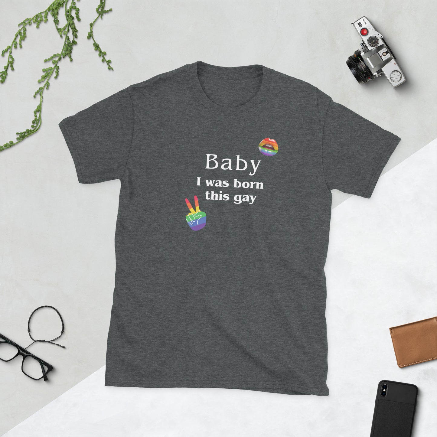 Baby I Was Born This Gay Unisex Tee by EraofInk