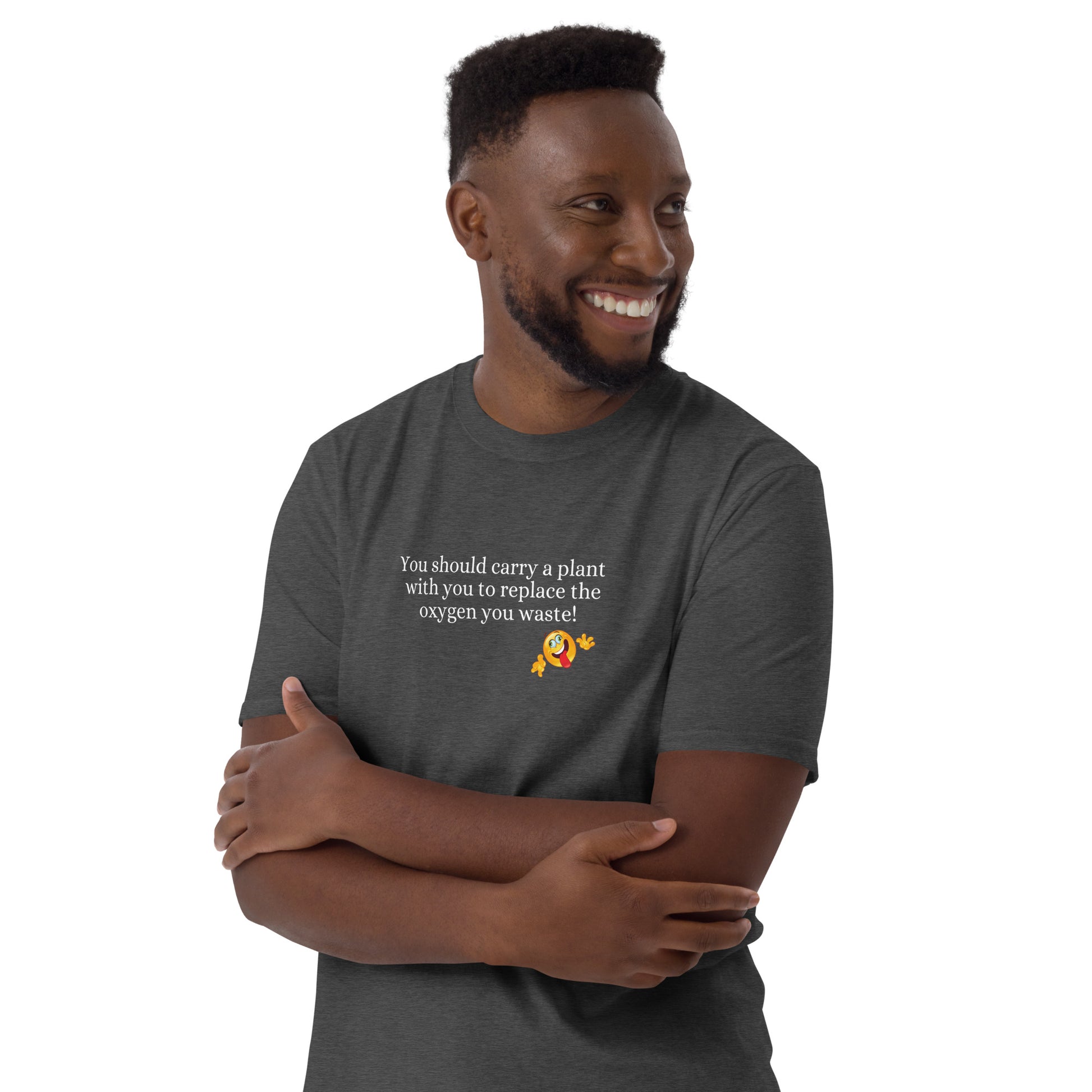 Silly Insult Tee Carry a Plant With You to Replace the Oxygen You Waste Unisex Tee by EraofInk