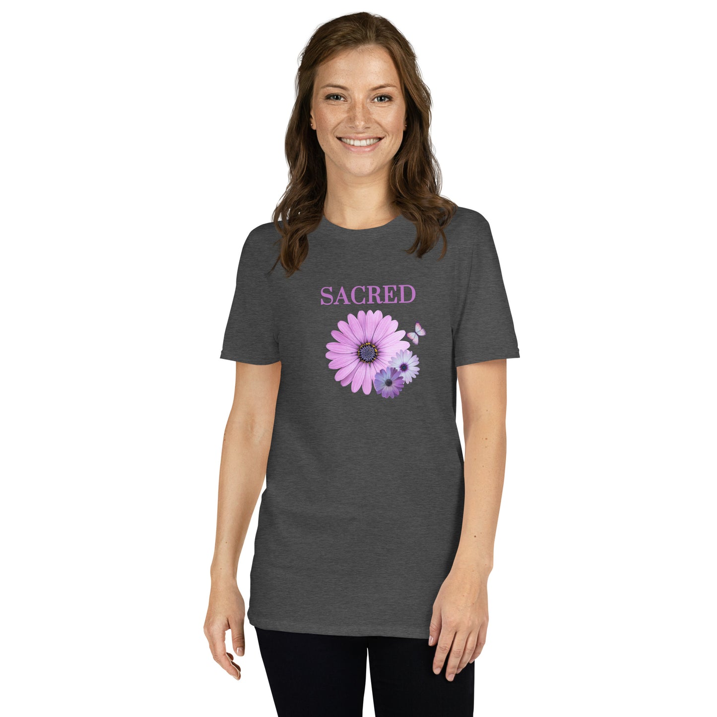 Sacred Floral Design Unisex Tee by EraofInk