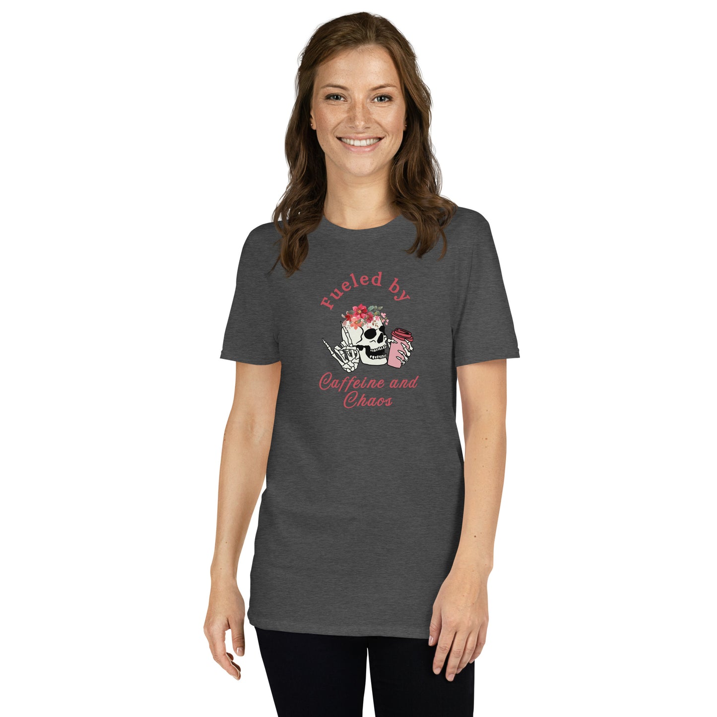 Fueled by Caffeine & Chaos Unisex Tee by EraofInk