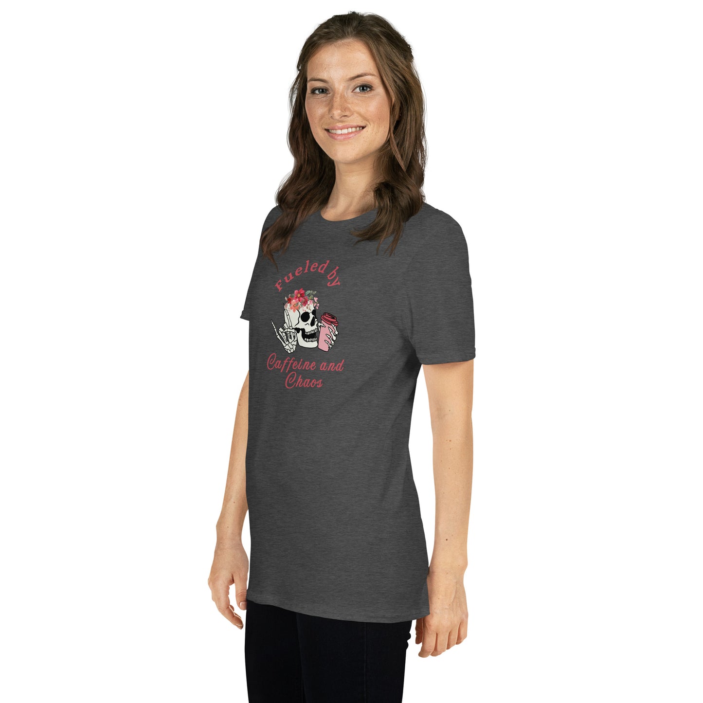 Fueled by Caffeine & Chaos Unisex Tee by EraofInk