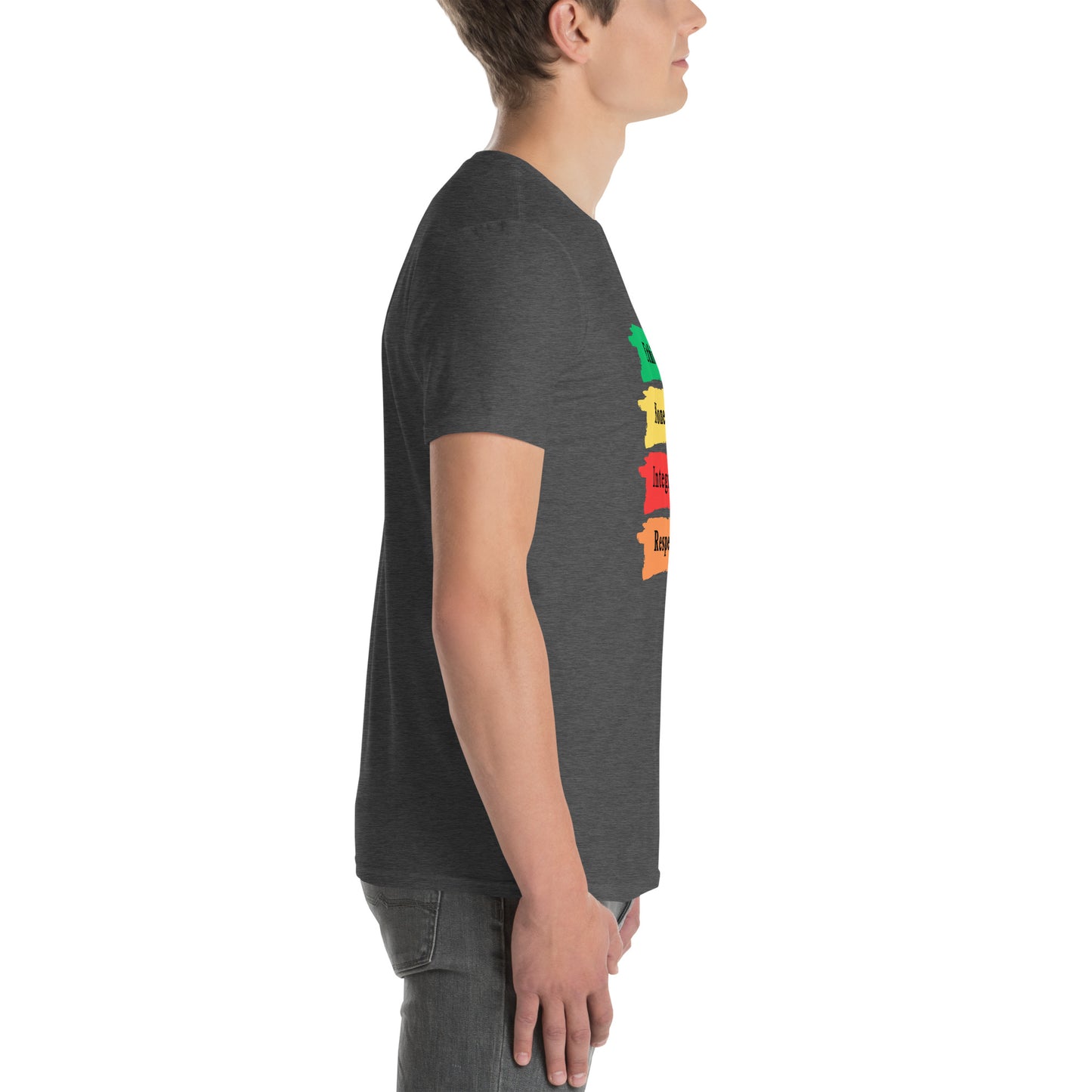 Ethics Honesty Integrity Respect Paint Strokes Unisex Tee by EraofInk