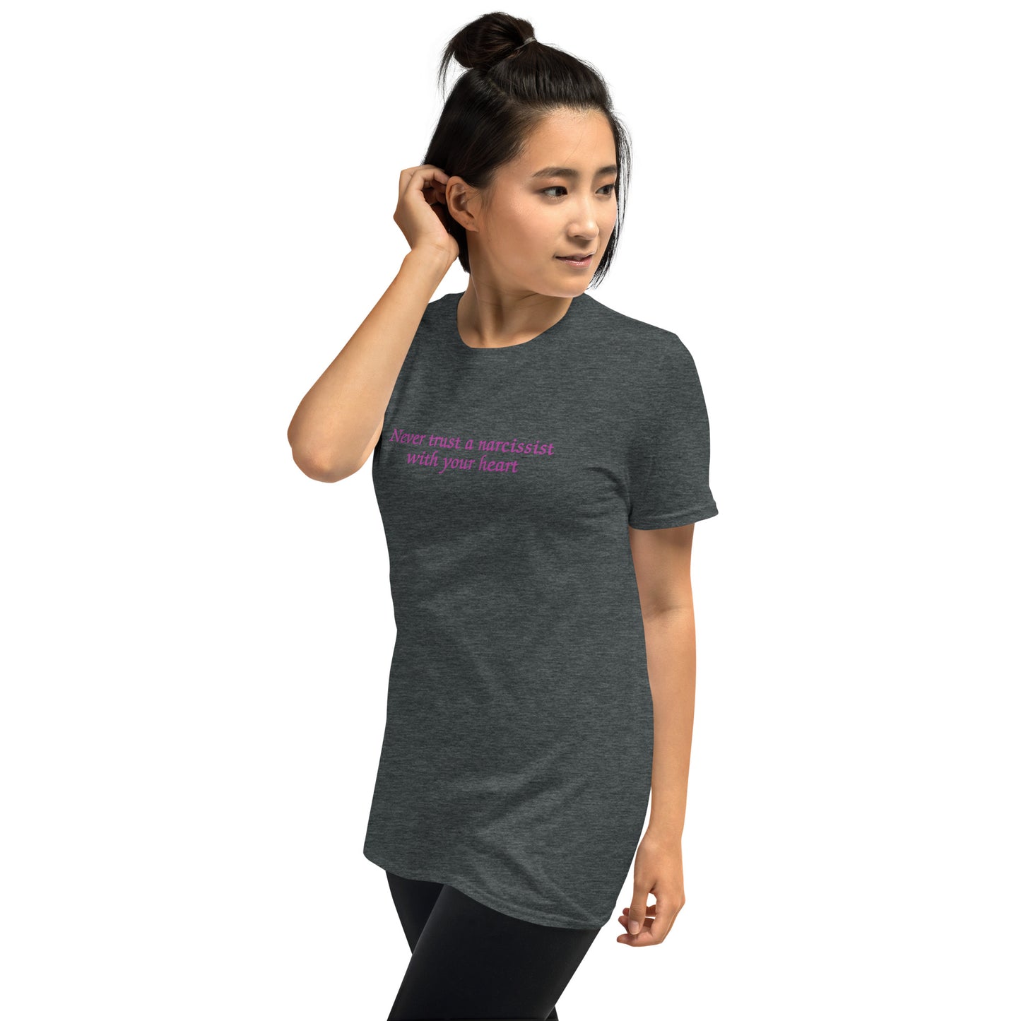 Never Trust a Narcissist with Your Heart Unisex Tee by EraofInk