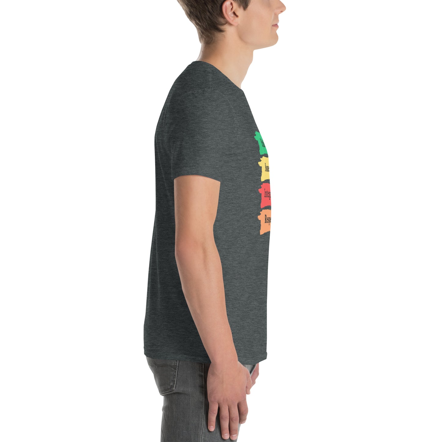 Ethics Honesty Integrity Respect Paint Strokes Unisex Tee by EraofInk