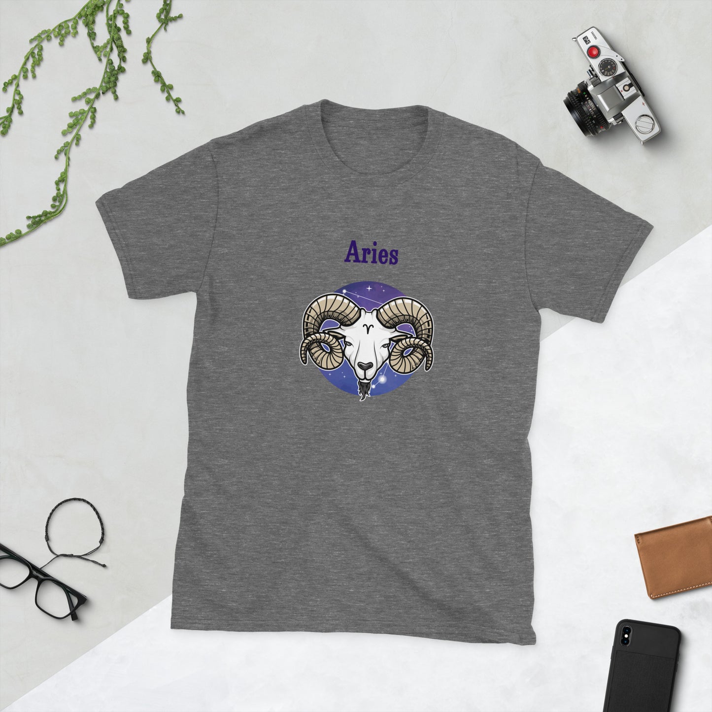 Aries Astrological Horoscope Zodiac The Ram Unisex Tee by EraofInk