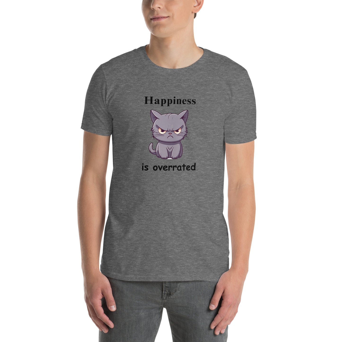 Happiness is Overrated Unisex Tee by EraofInk