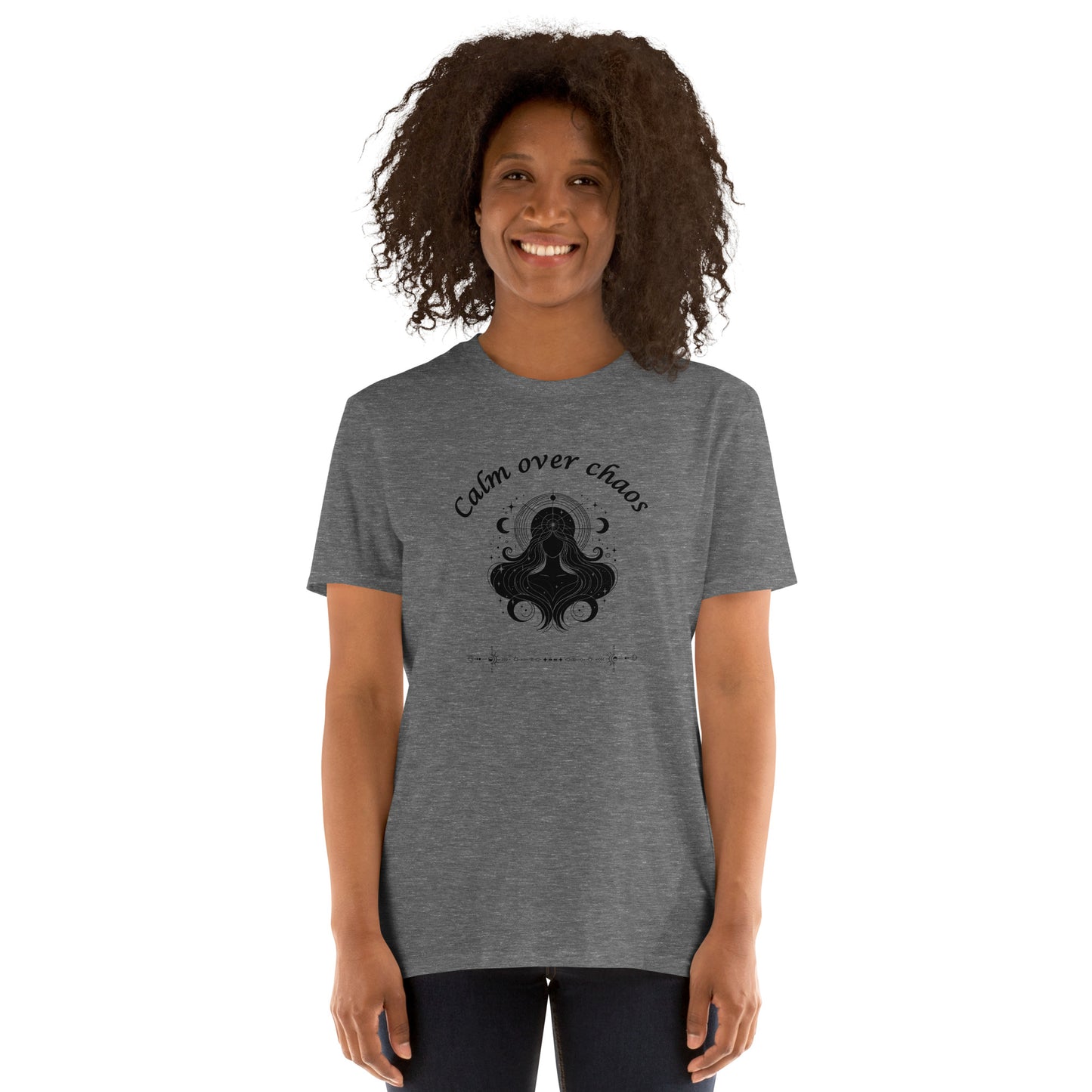 Calm Over Chaos Astrological Metaphysical Zodiac Tee by EraofInk