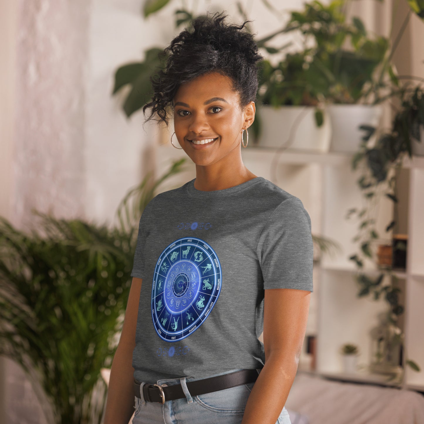 Astrological Chart Zodiac Birth Chart Unisex Tee by EraofInk