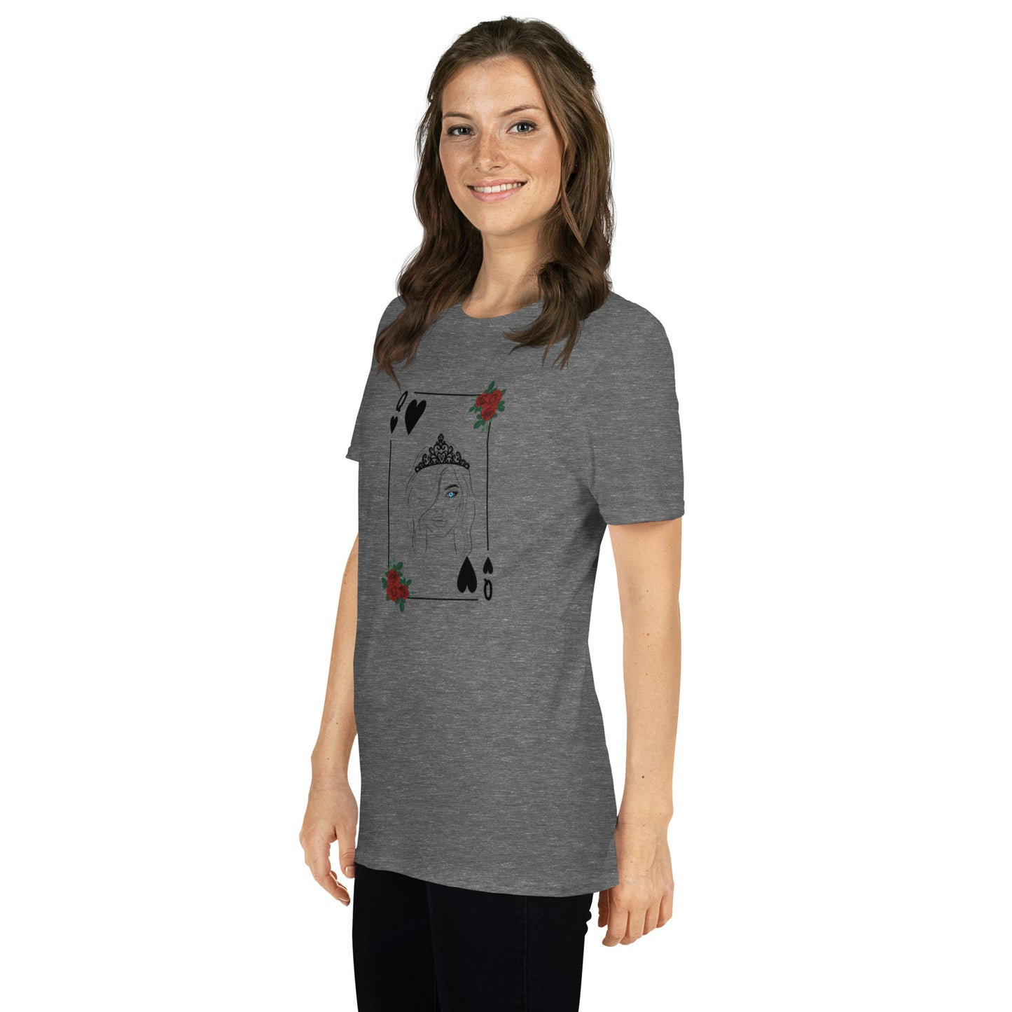 Blue Eyed Queen of Hearts Unisex Tee by EraofInk