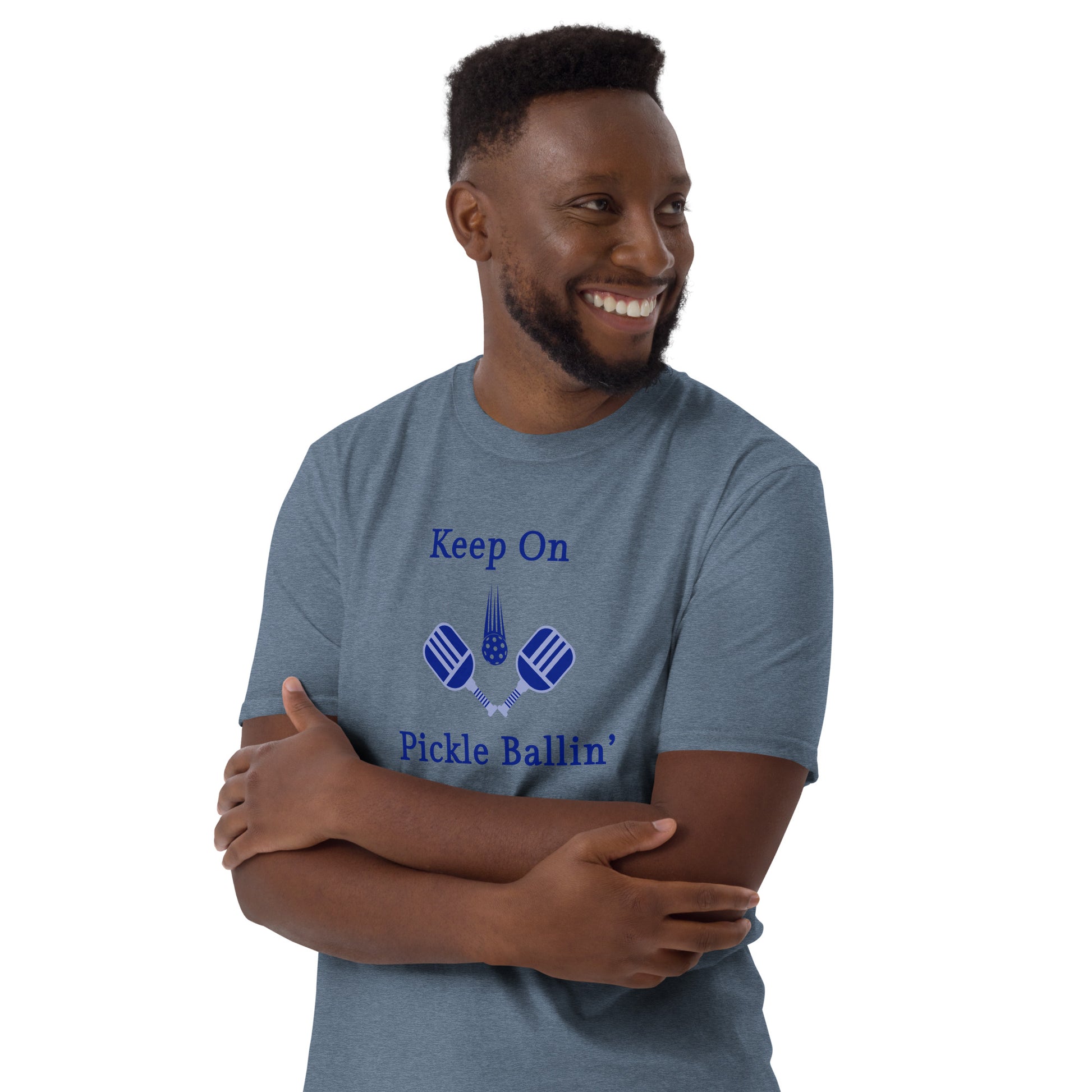 Keep On Pickle Ballin' Male Design Unisex Tee by EraofInk