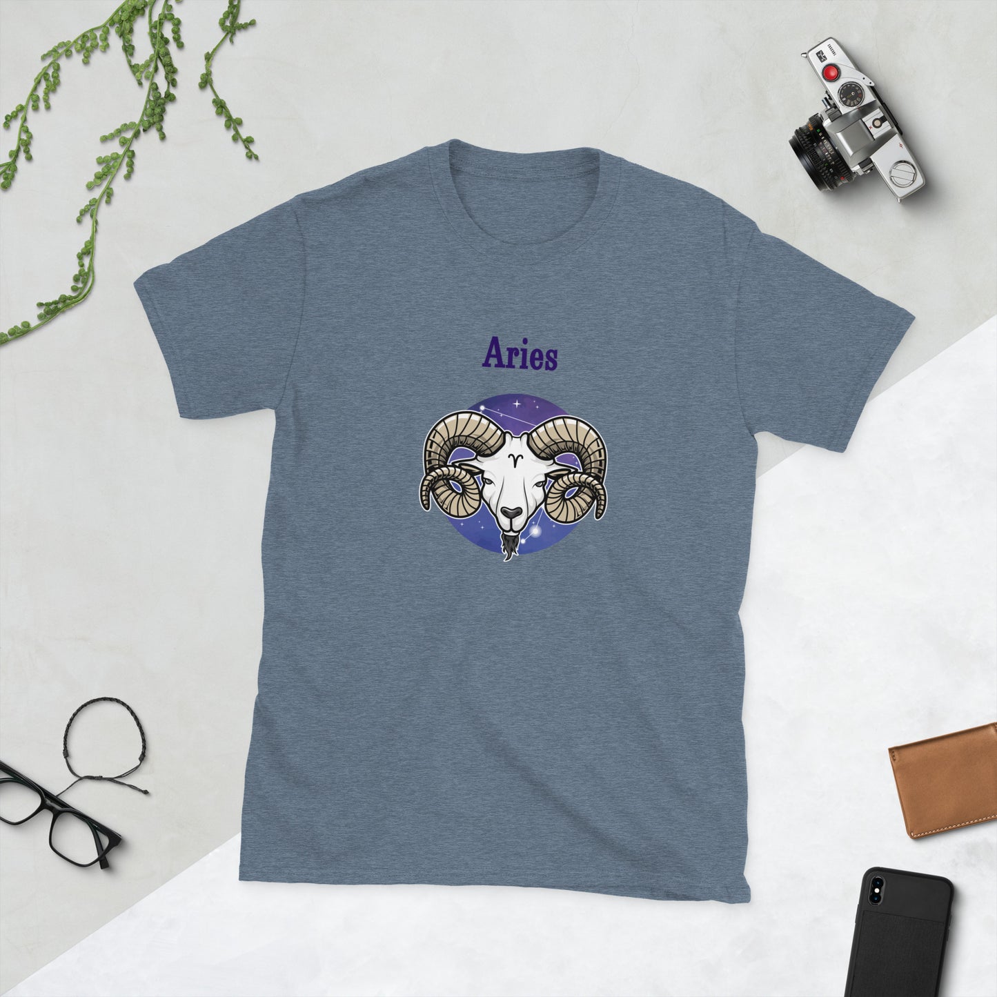 Aries Astrological Horoscope Zodiac The Ram Unisex Tee by EraofInk