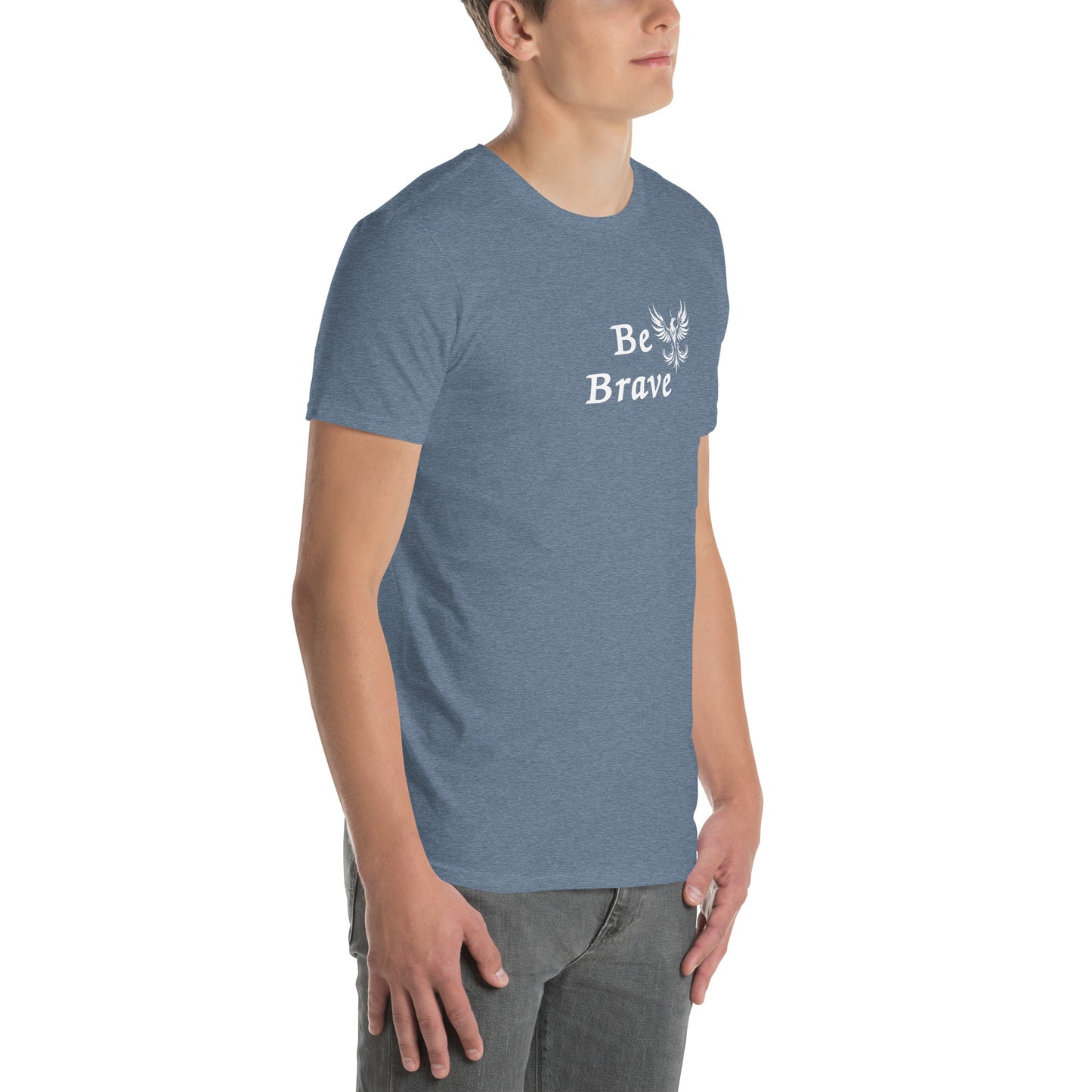 Be Brave Rising Phoenix Unisex Tee by EraofInk