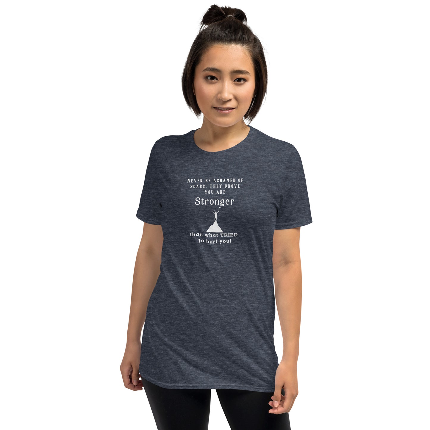 Never Be Ashamed of Scars They Prove You Are Stronger Than What Tried to Hurt You Unisex Tee by EraofInk