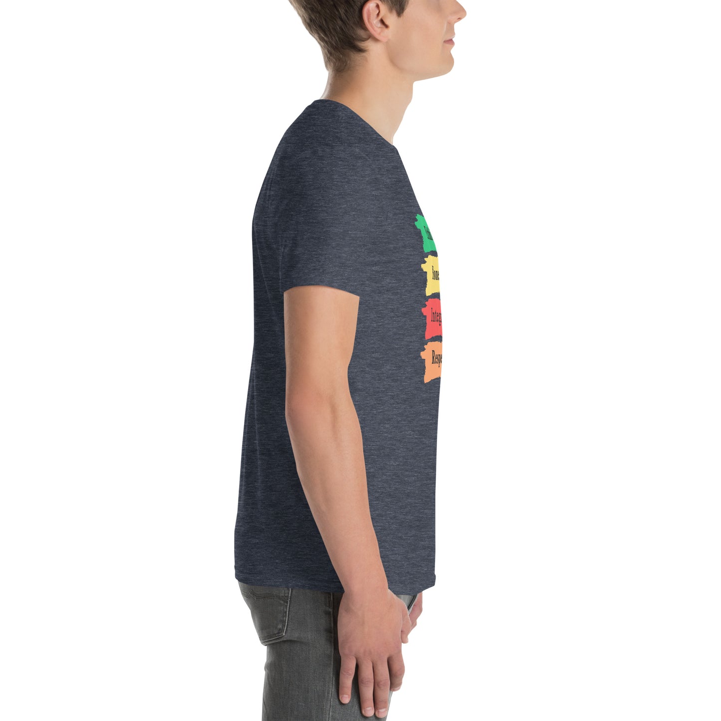 Ethics Honesty Integrity Respect Paint Strokes Unisex Tee by EraofInk