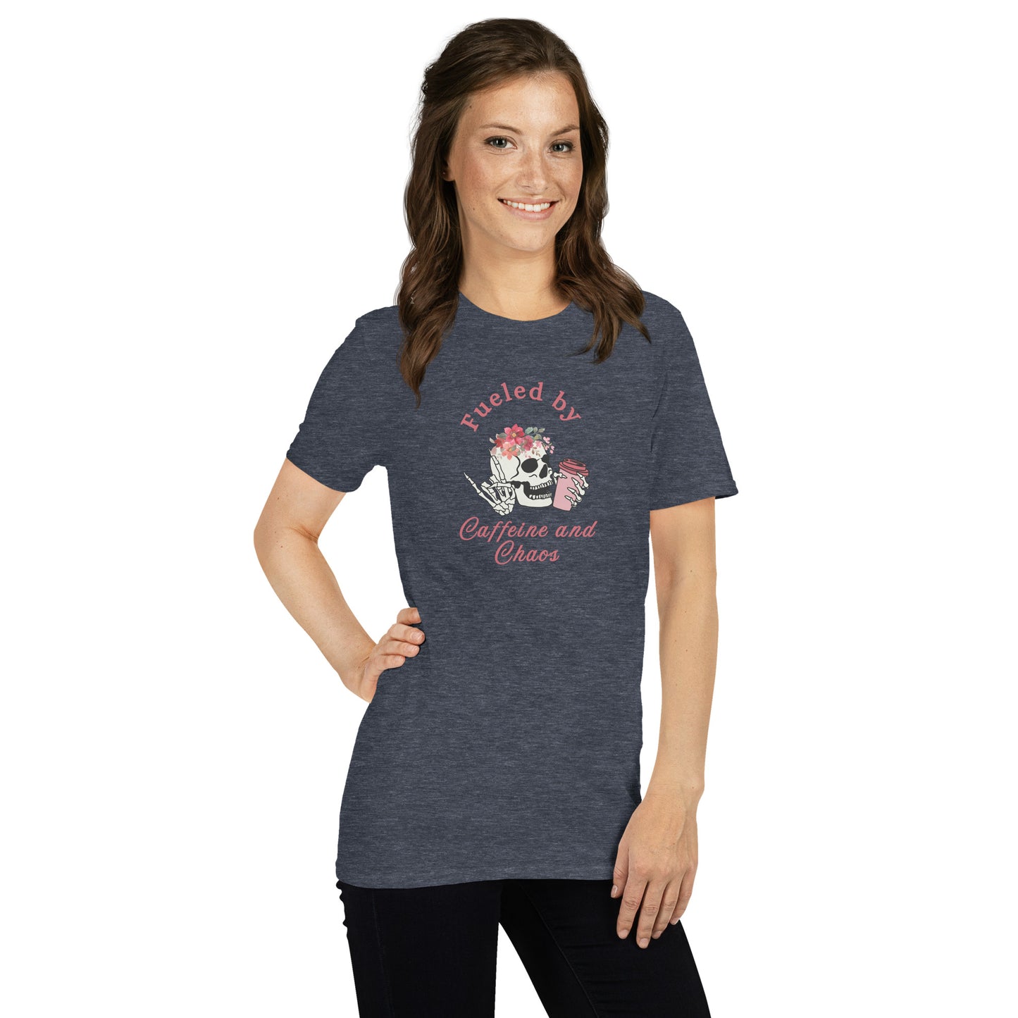 Fueled by Caffeine & Chaos Unisex Tee by EraofInk