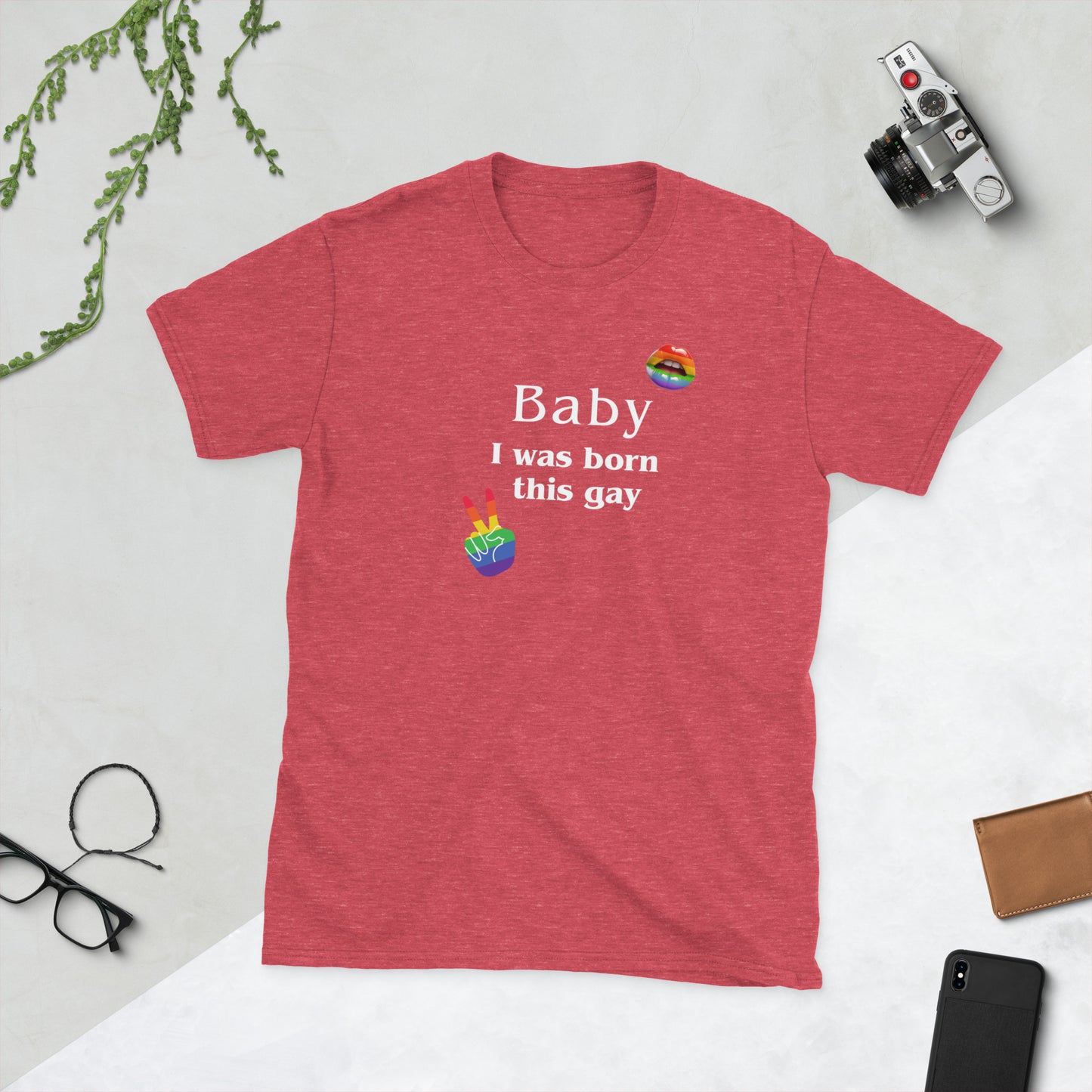 Baby I Was Born This Gay Unisex Tee by EraofInk