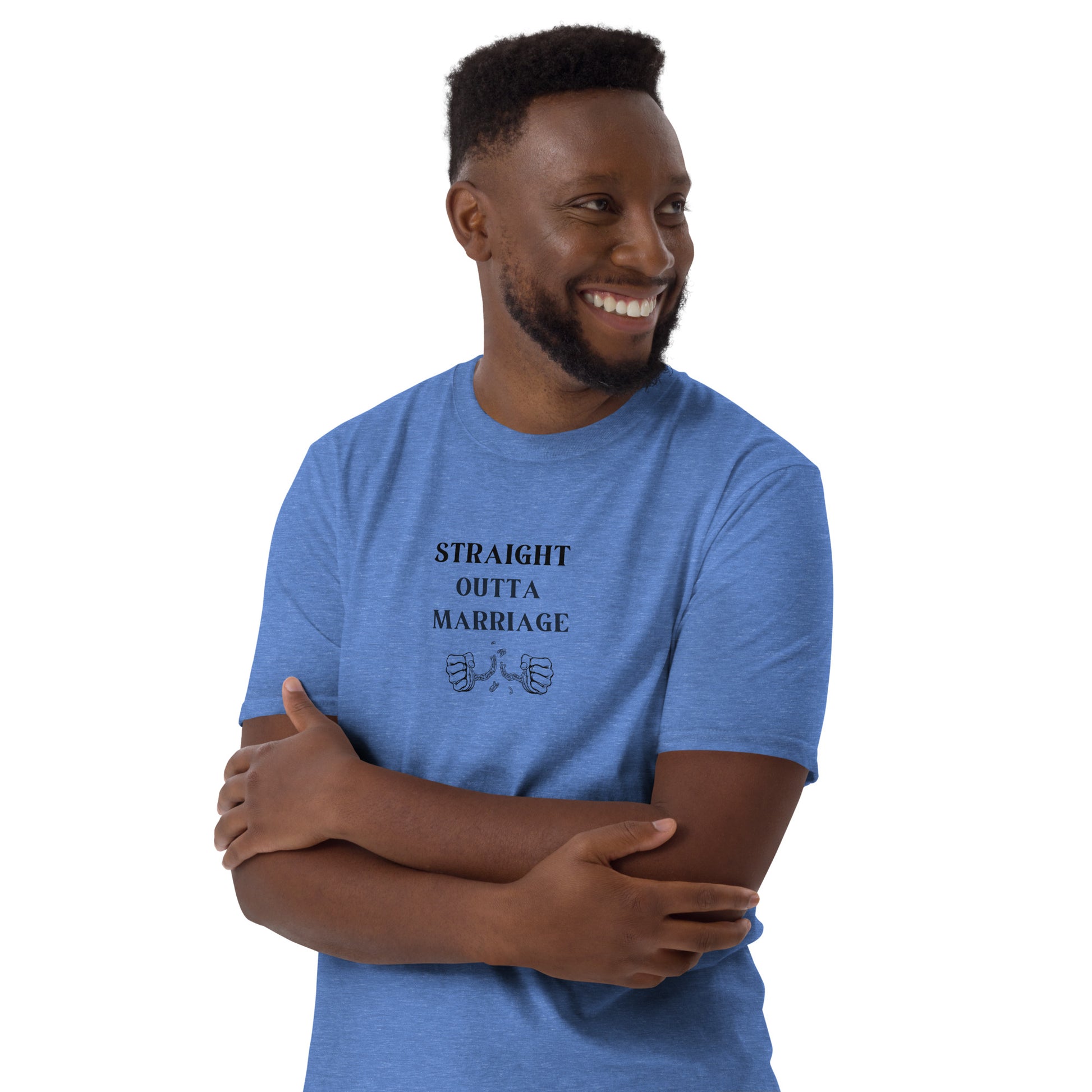 Funny Divorce Tee Straight Outta Marriage Unisex Tee by EraofInk