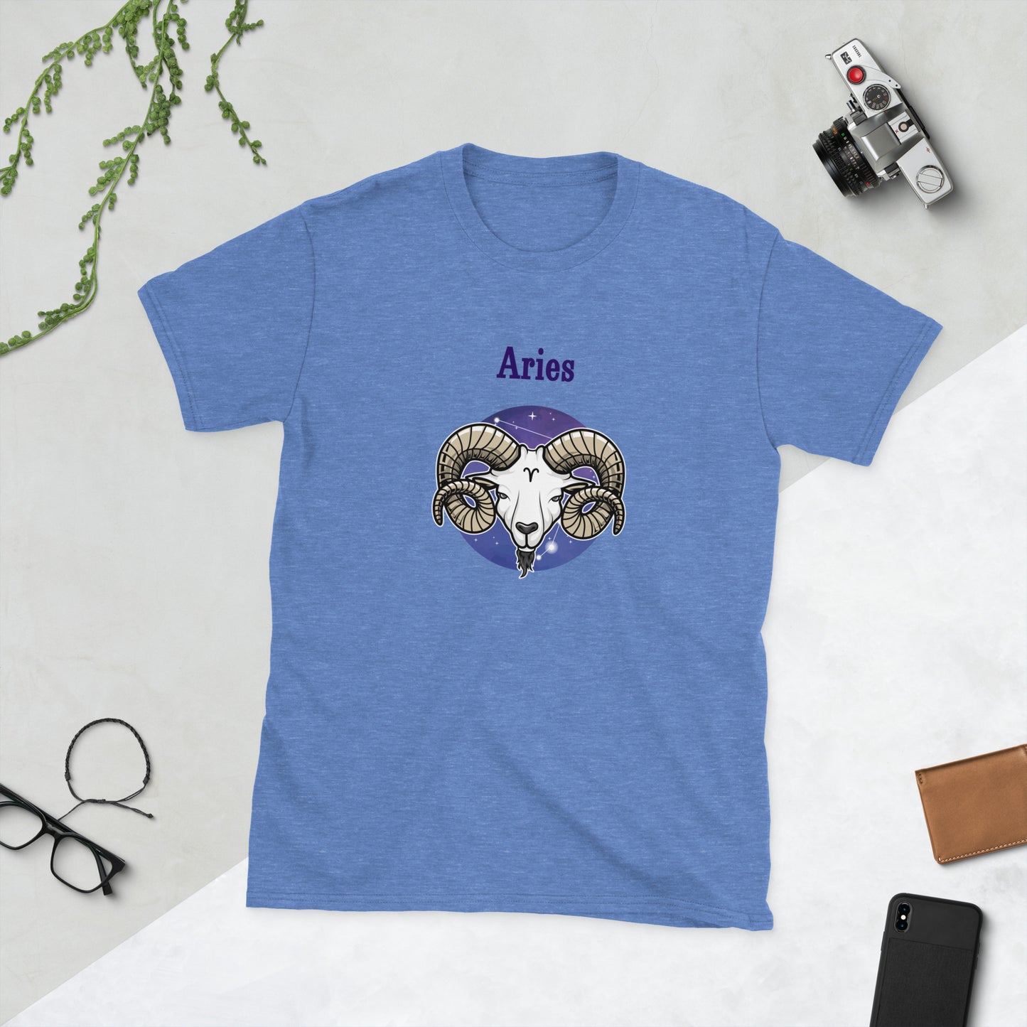 Aries Astrological Horoscope Zodiac The Ram Unisex Tee by EraofInk