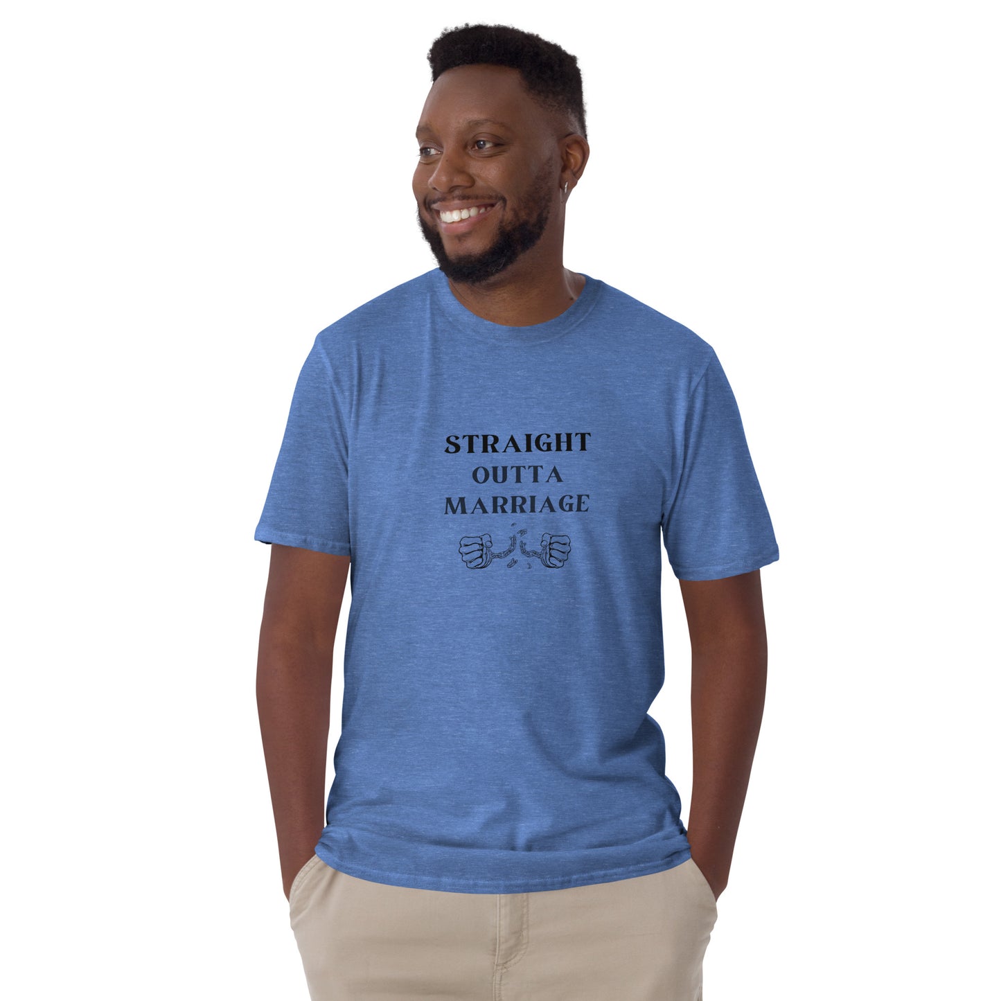 Humorous Divorce Tee Straight Outta Marriage Unisex Tee by EraofInk