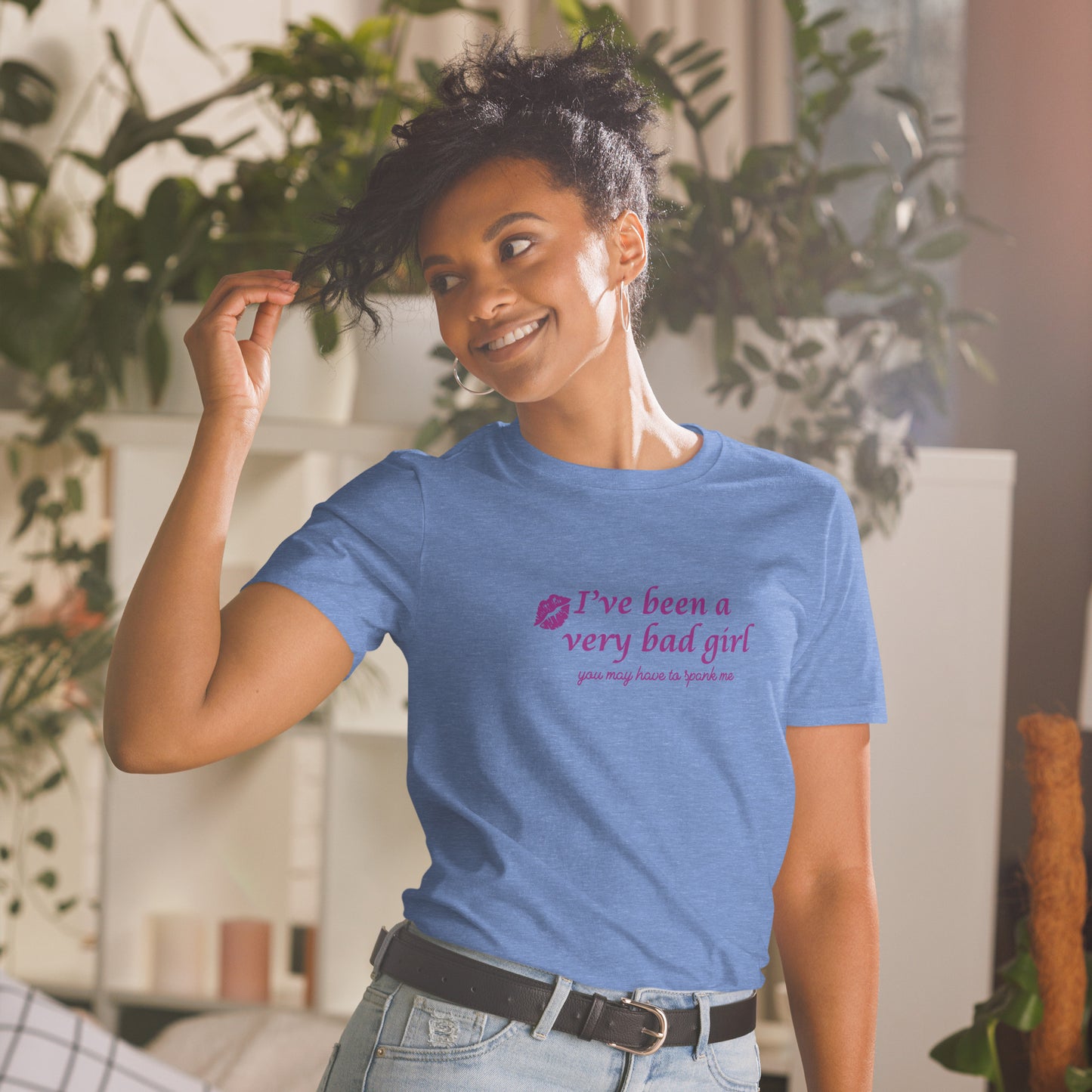 For the Bad Girl Who Needs a Spanking Unisex Tee by EraofInk