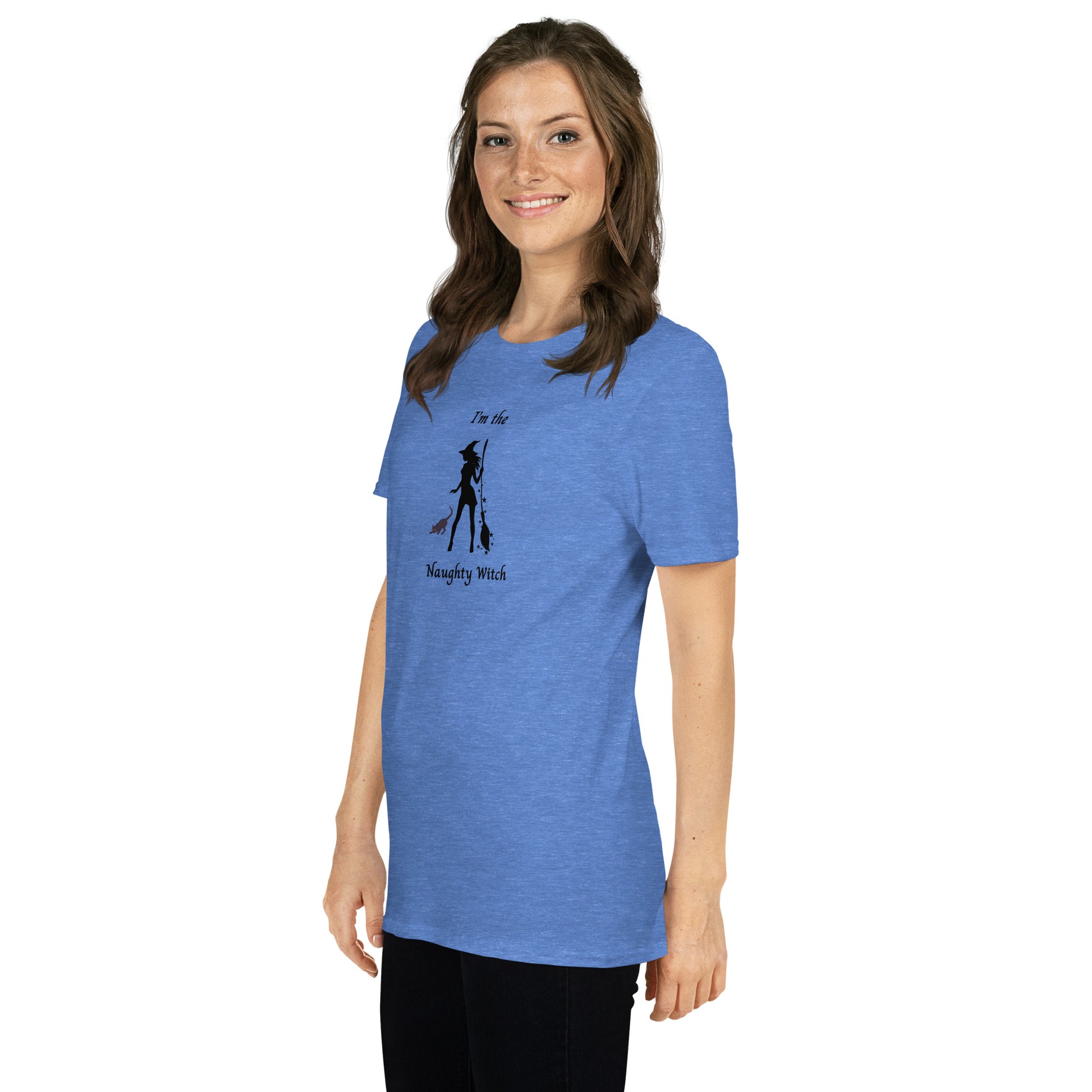 Naughty Witch Halloween Unisex Tee by EraofInk