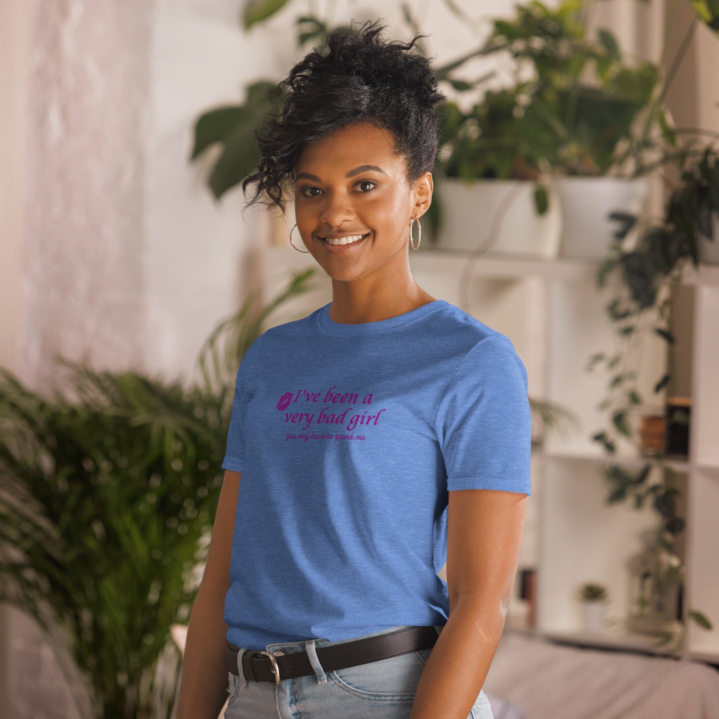 For the Bad Girl Who Needs a Spanking Unisex Tee by EraofInk