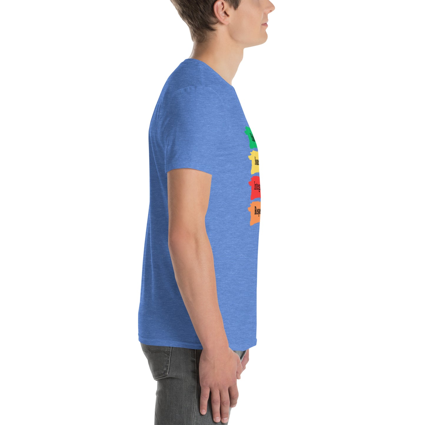 Ethics Honesty Integrity Respect Paint Strokes Unisex Tee by EraofInk