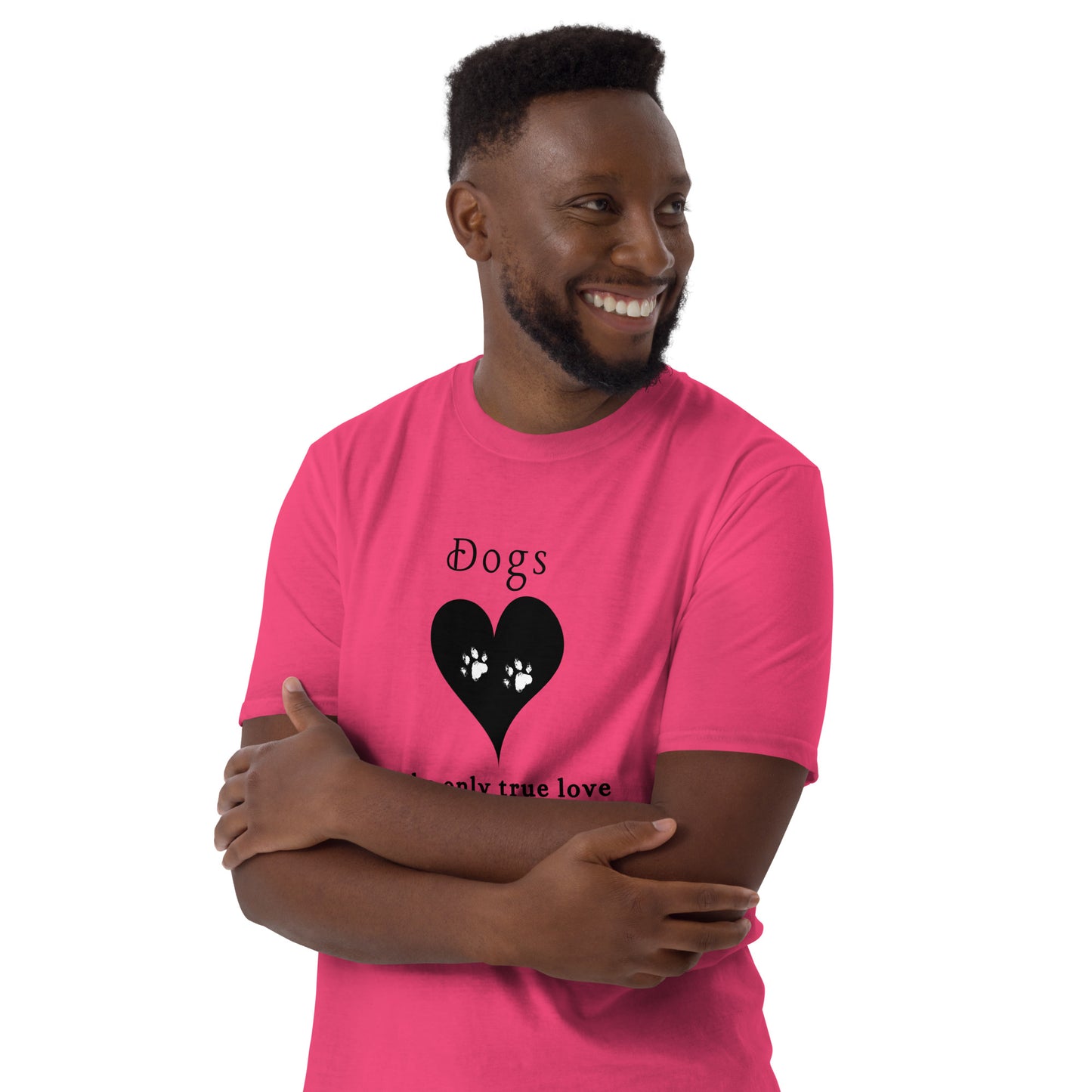 Dogs The Only True Love Needed in Life Unisex Tee by EraofInk