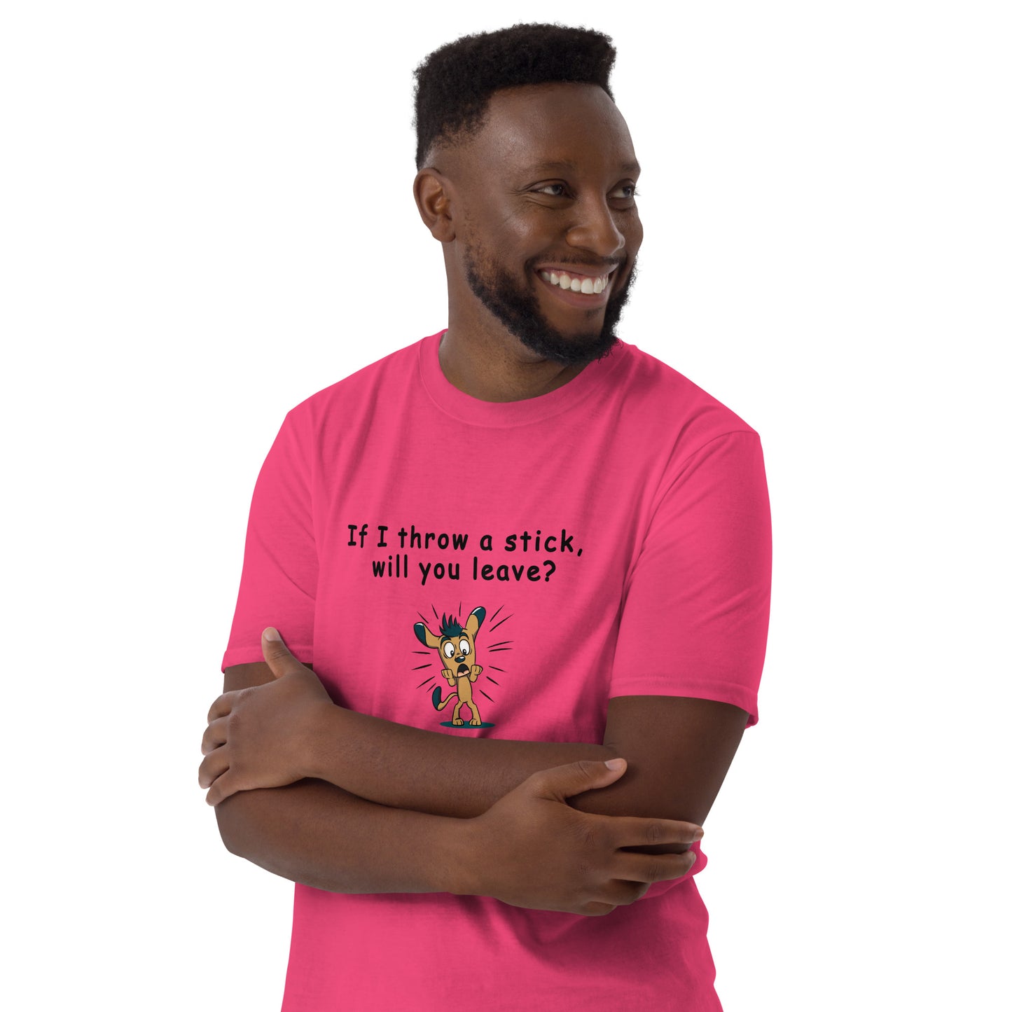 The Leave Me Alone Tee - If I Throw a Stick Will You Leave? Unisex Tee by EraofInk