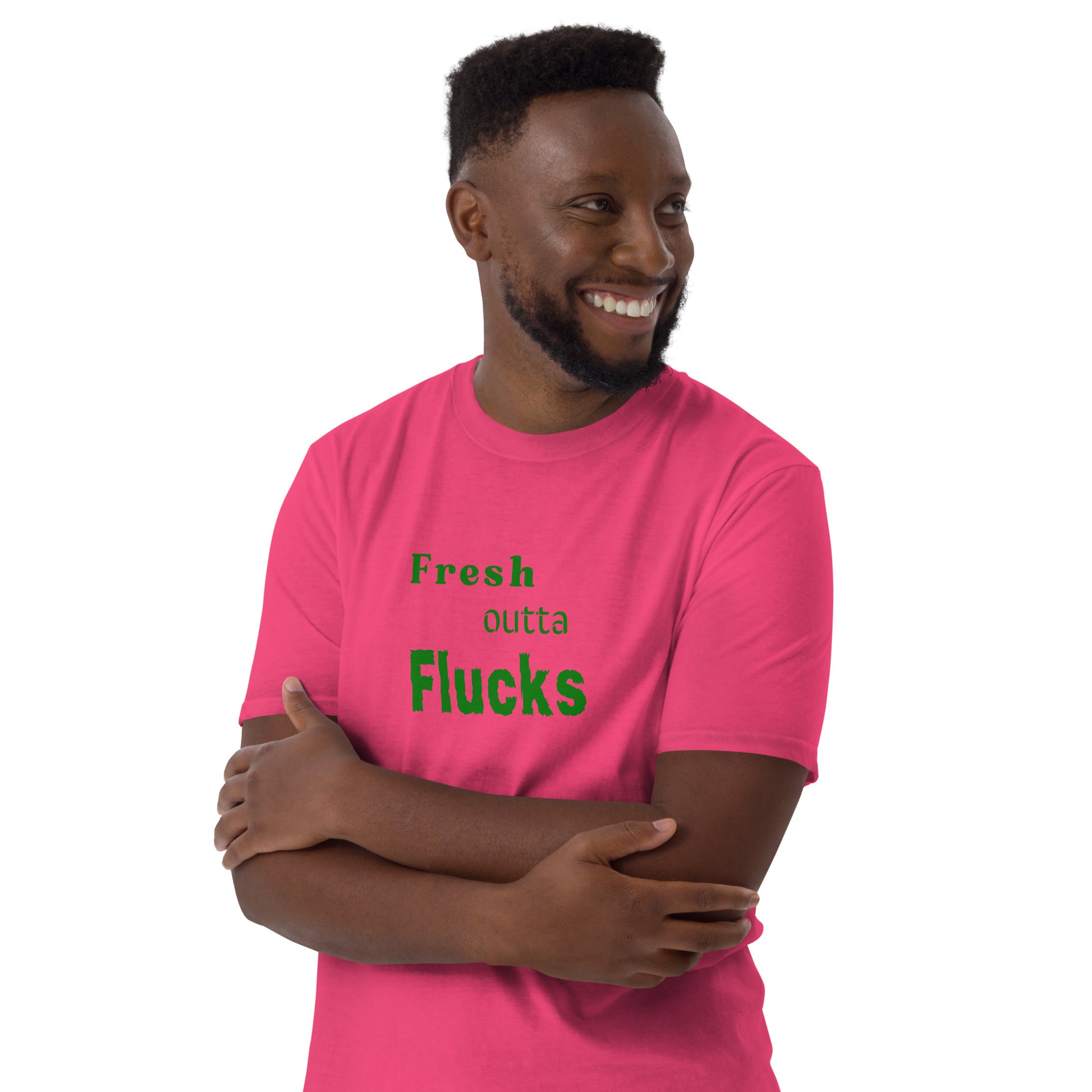 For the Guy Who Just Doesn't Care Anymore Fresh Outta Flucks Unisex Tee by EraofInk