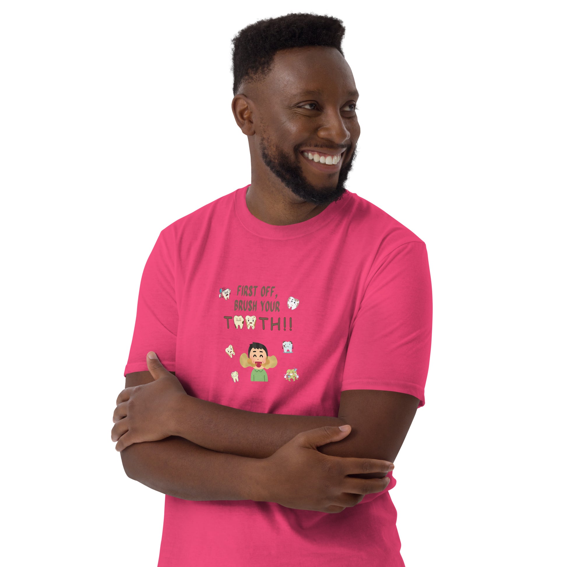 A not so subtle way to tell a guy his mouth smells Unisex Tee by EraofInk
