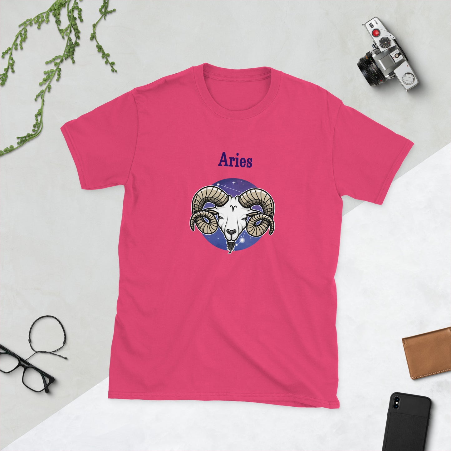 Aries Astrological Horoscope Zodiac The Ram Unisex Tee by EraofInk
