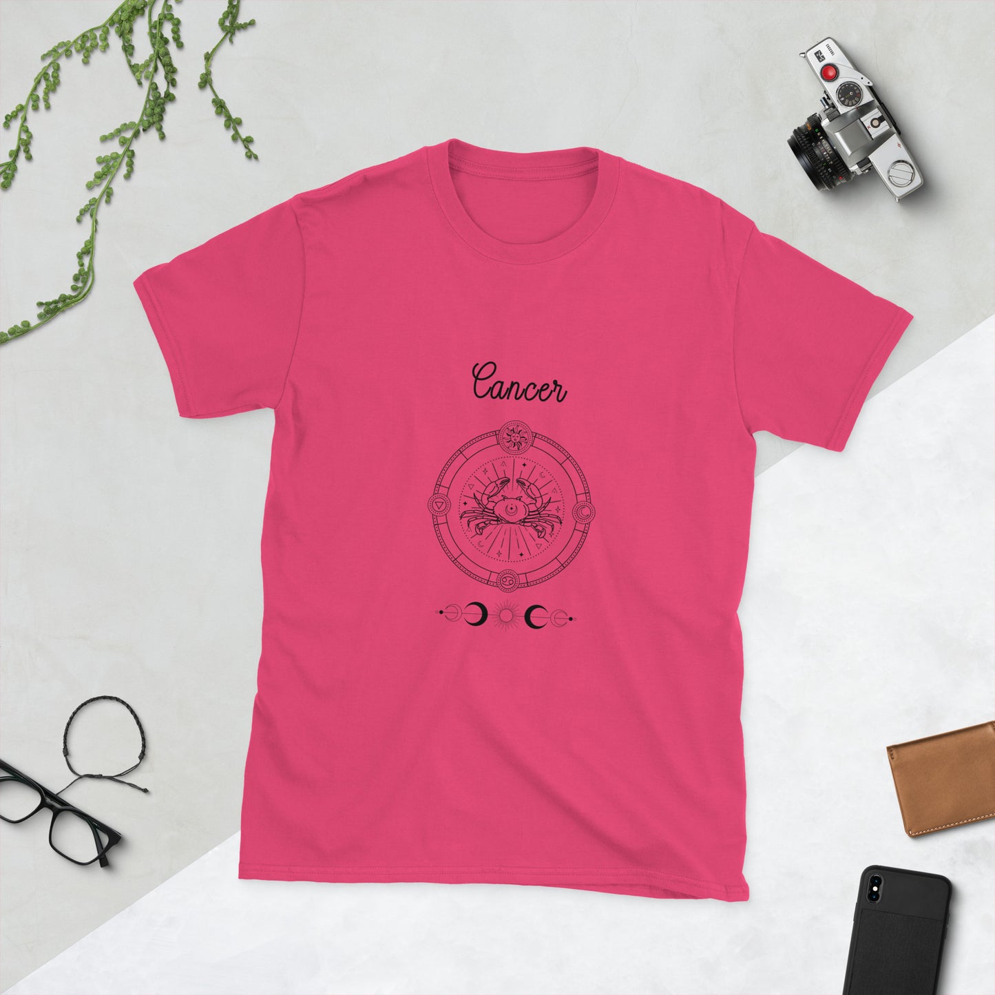 Cancer Astrological Zodiac Birth Chart Unisex Tee by EraofInk