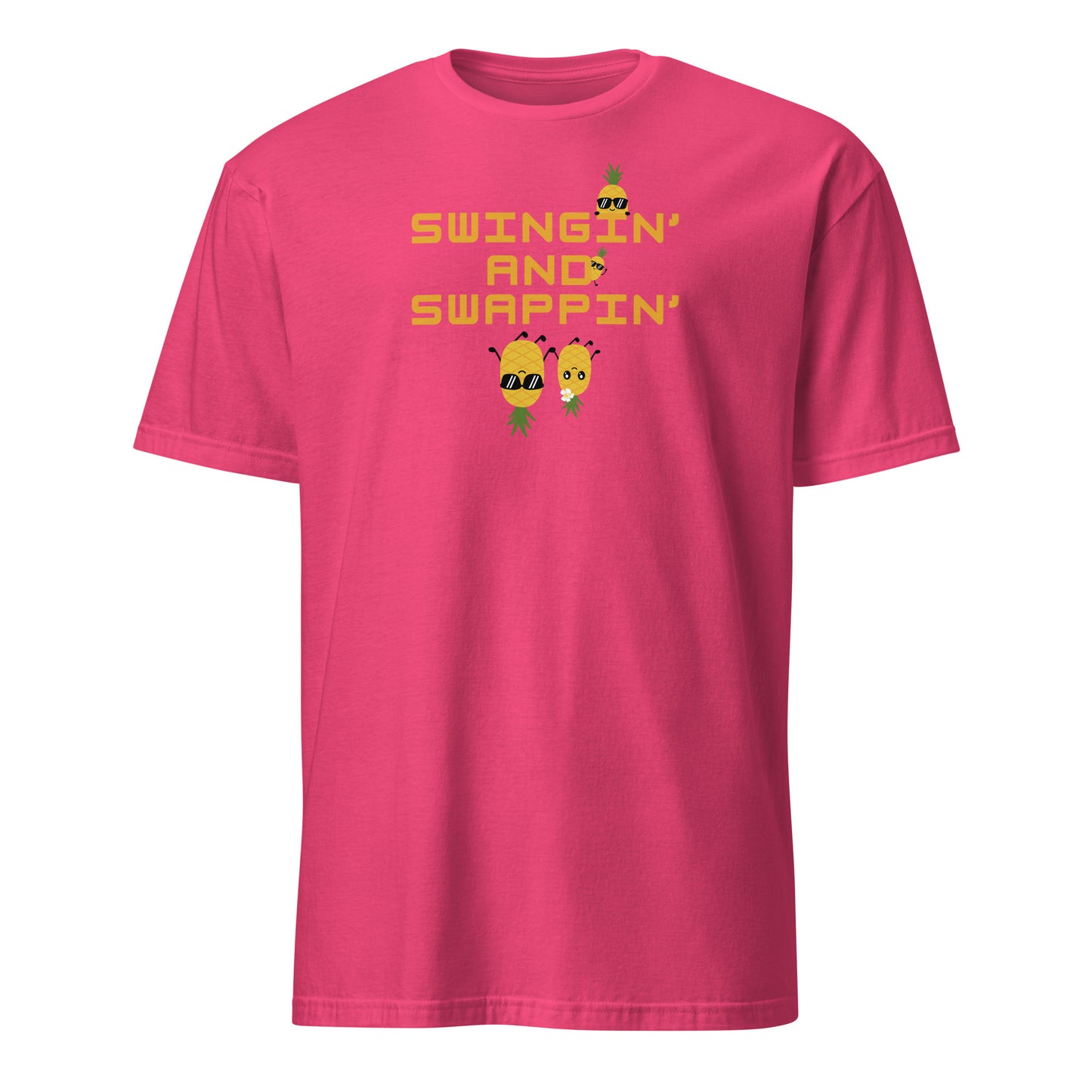 Swinger Lifestyle Tee Swingin' and Swapping Unisex Tee by EraofInk