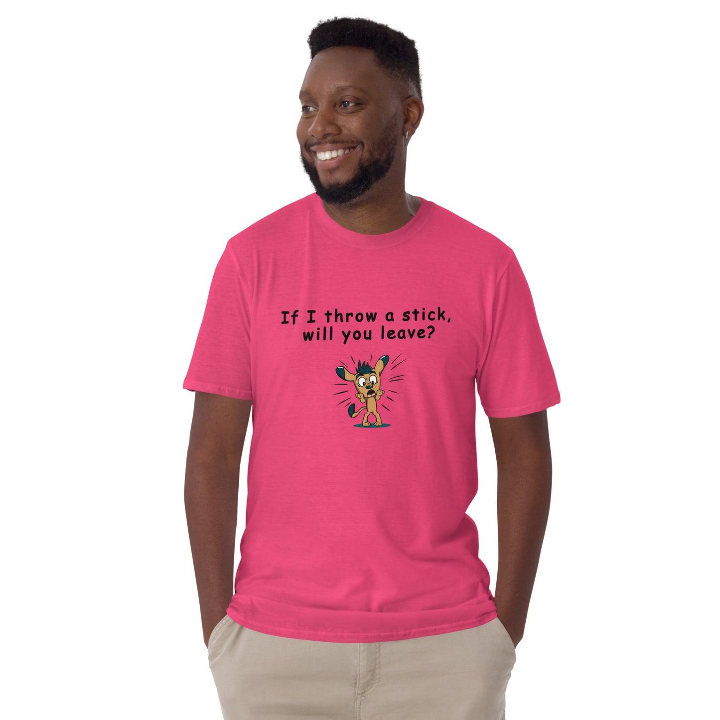 The Leave Me Alone Tee - If I Throw a Stick Will You Leave? Unisex Tee by EraofInk