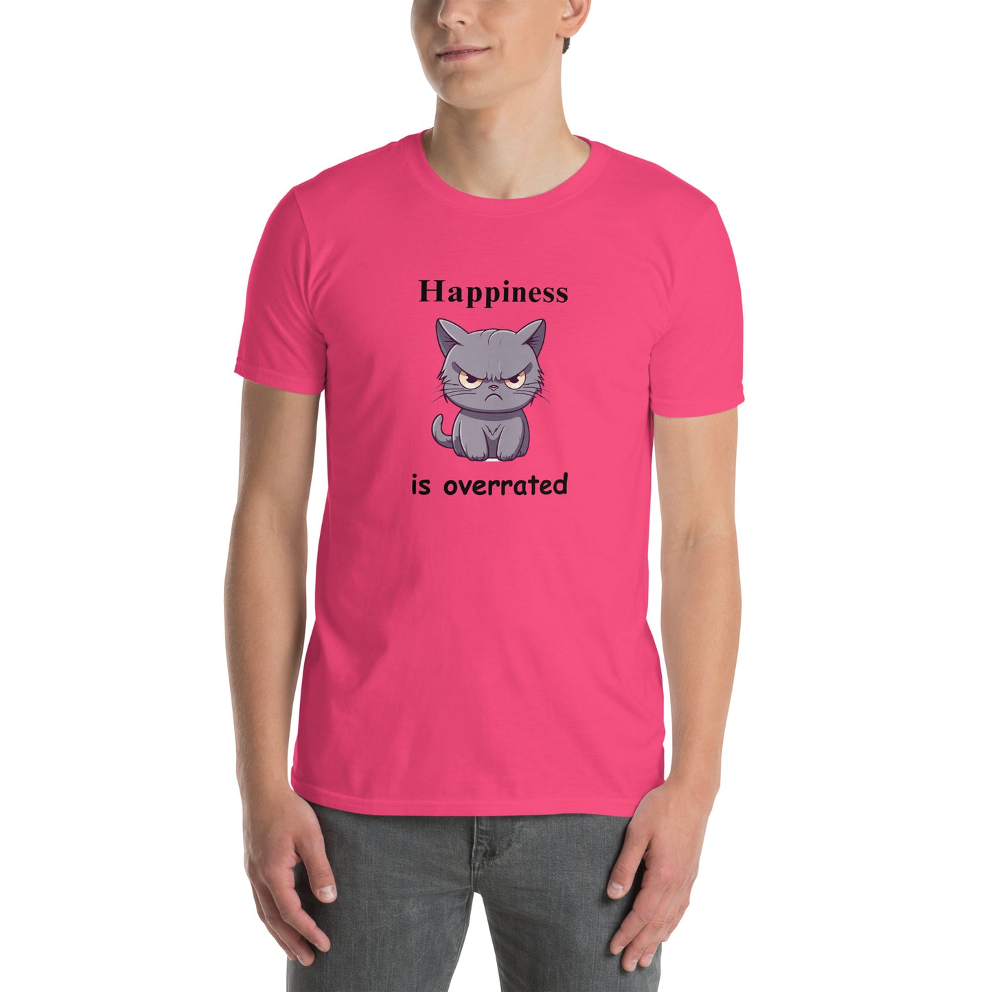 Happiness is Overrated Unisex Tee by EraofInk