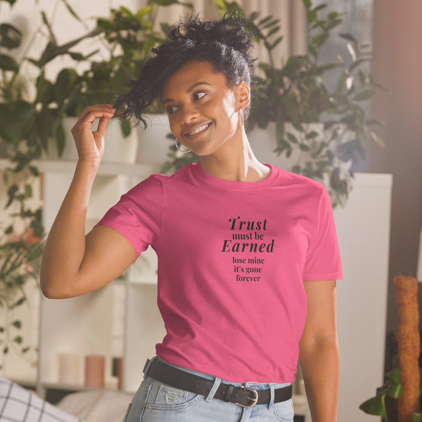 Trusting Others Tee Trust Must Be Earned Lose Mine & Its Gone Forever Unisex Tee by EraofInk