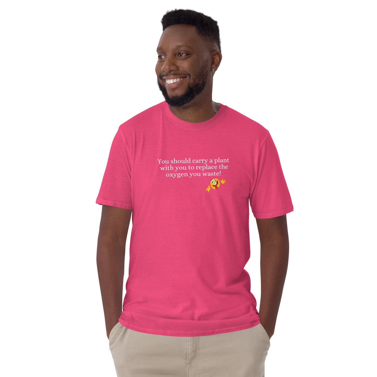 Silly Insult Tee Carry a Plant With You to Replace the Oxygen You Waste Unisex Tee by EraofInk