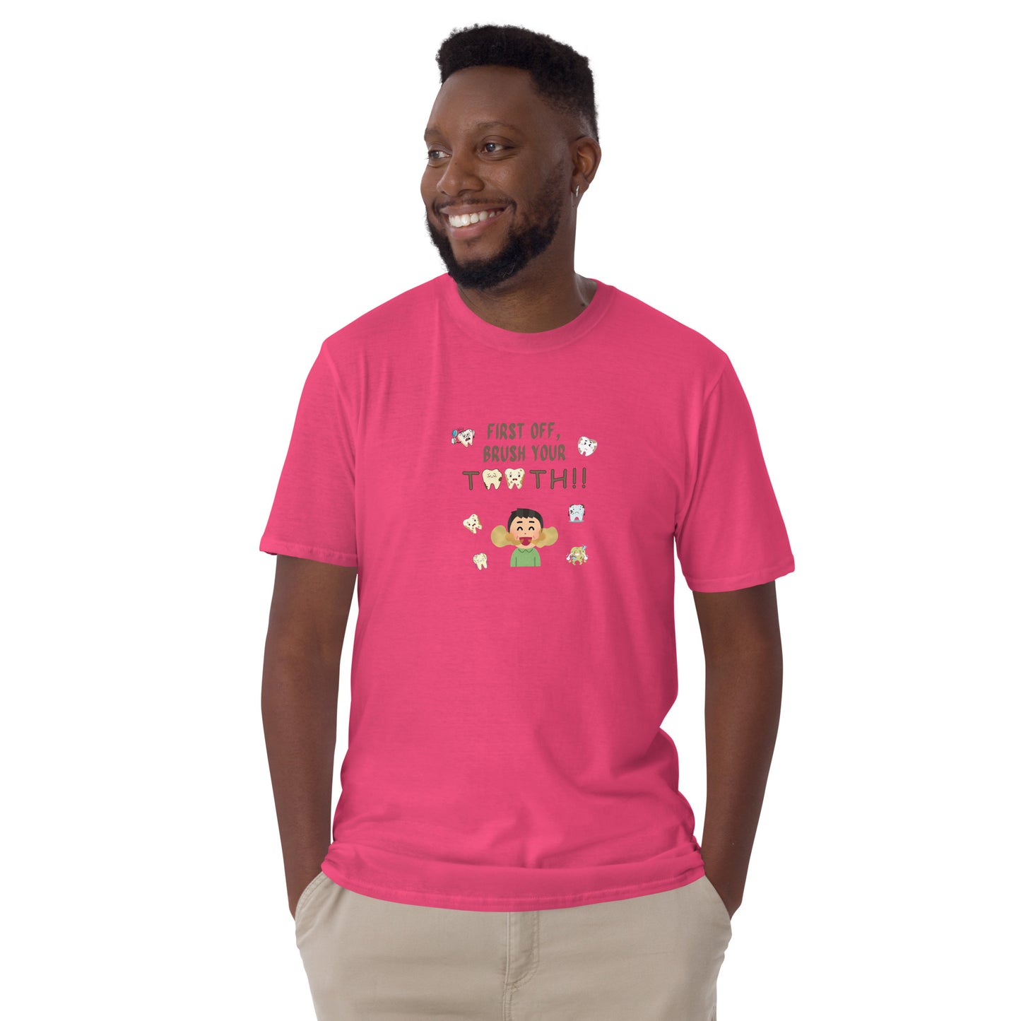 A not so subtle way to tell a guy his mouth smells Unisex Tee by EraofInk
