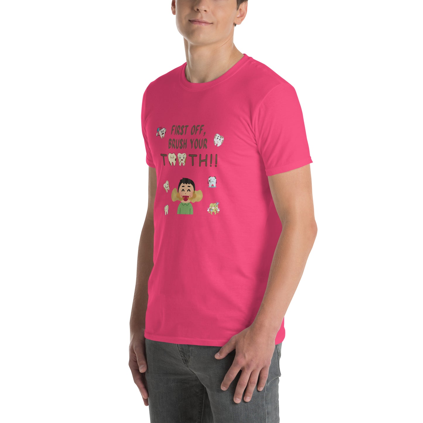 First Off, Brush Your Teeth Unisex Tee by EraofInk by RecreatingKrista