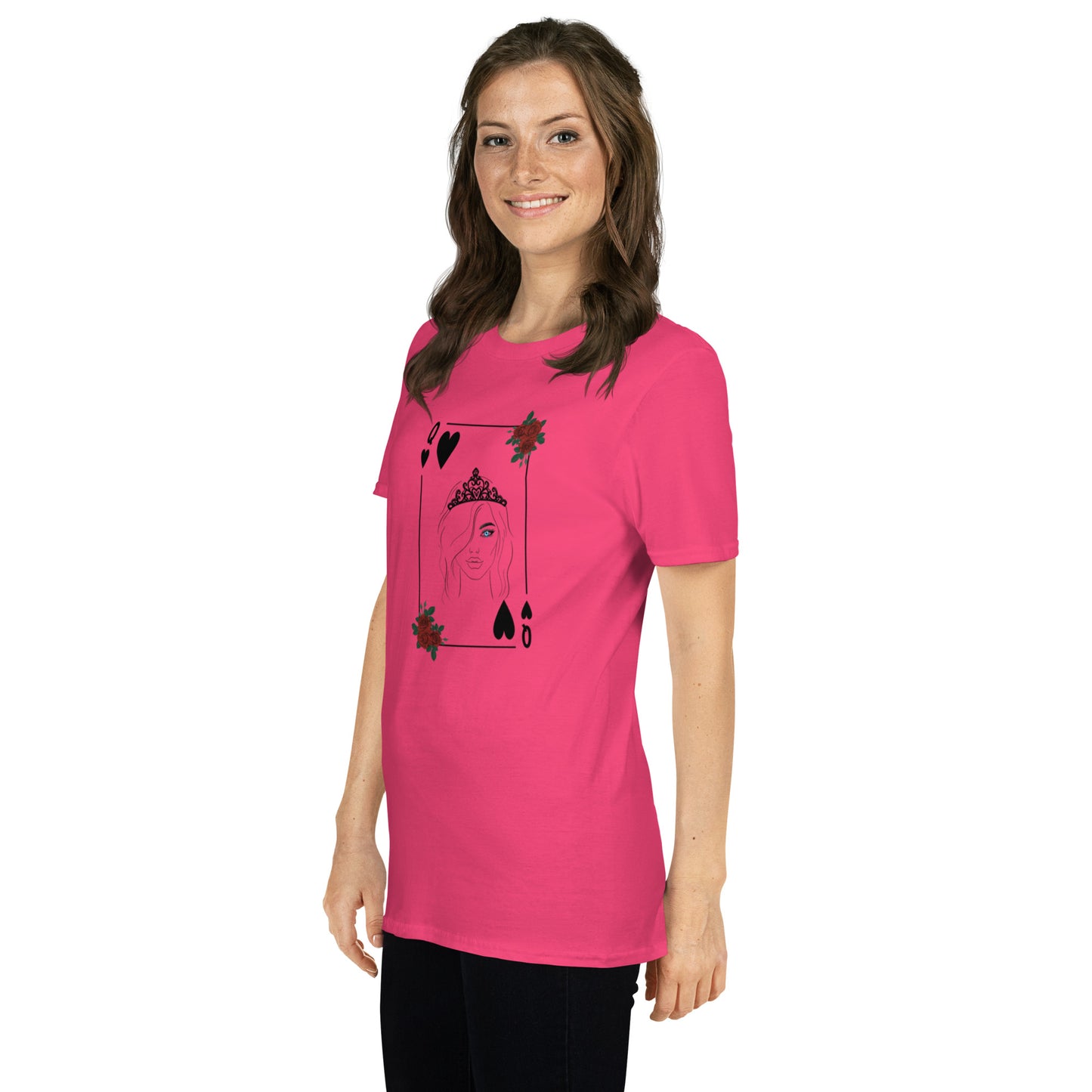 Blue Eyed Queen of Hearts Unisex Tee by EraofInk