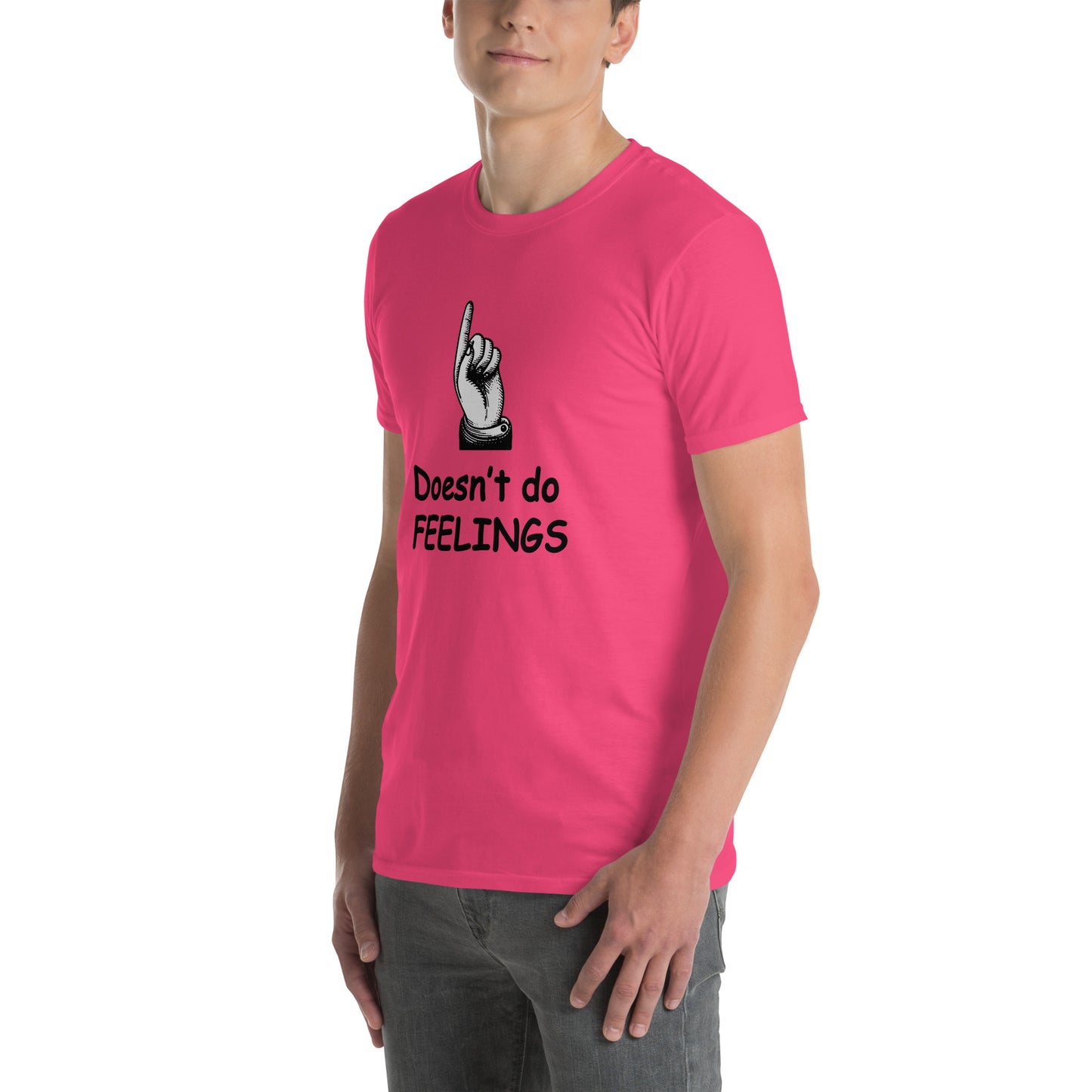 Doesn't Do Feelings Unisex Tee by EraofInk