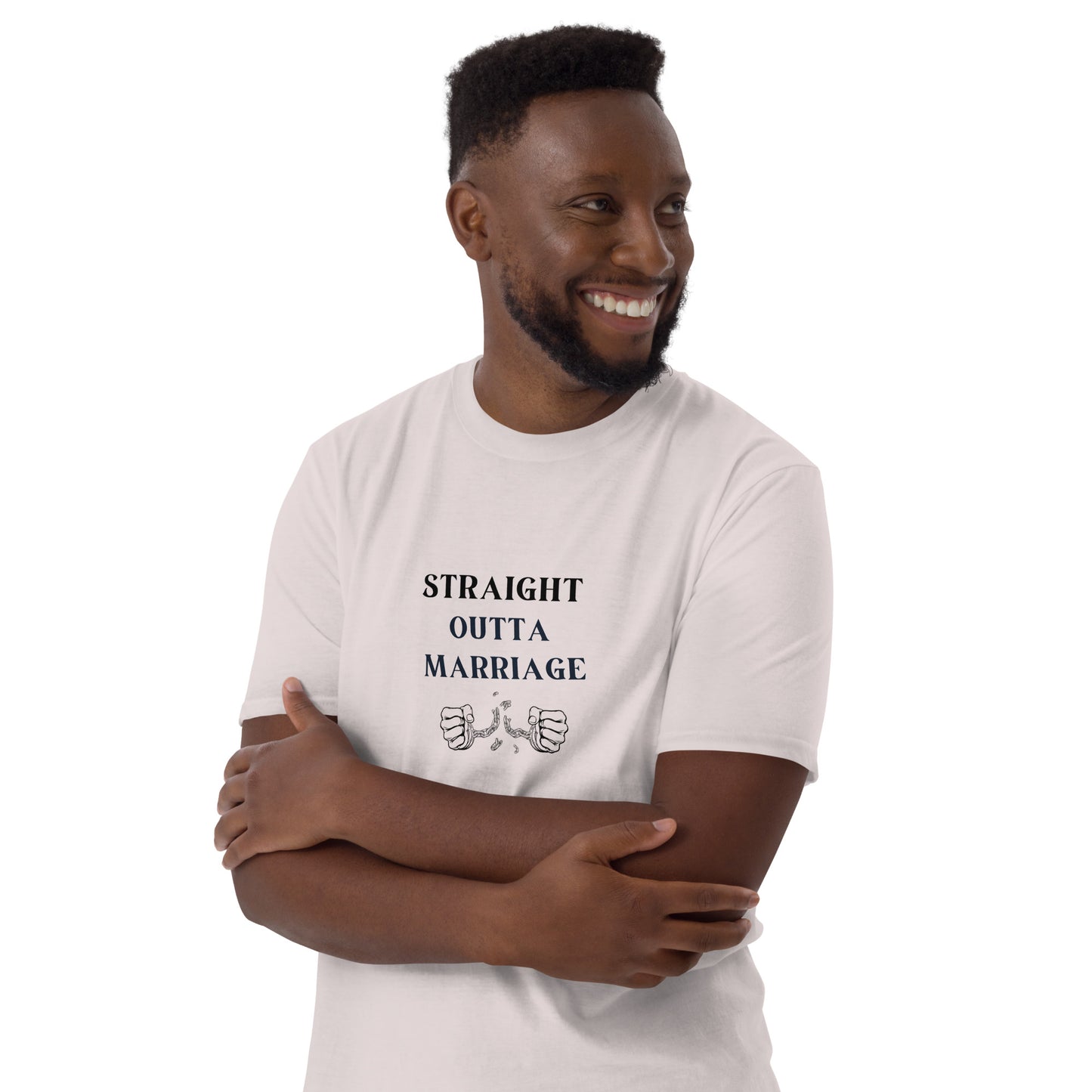 Humorous Divorce Tee Straight Outta Marriage Unisex Tee by EraofInk